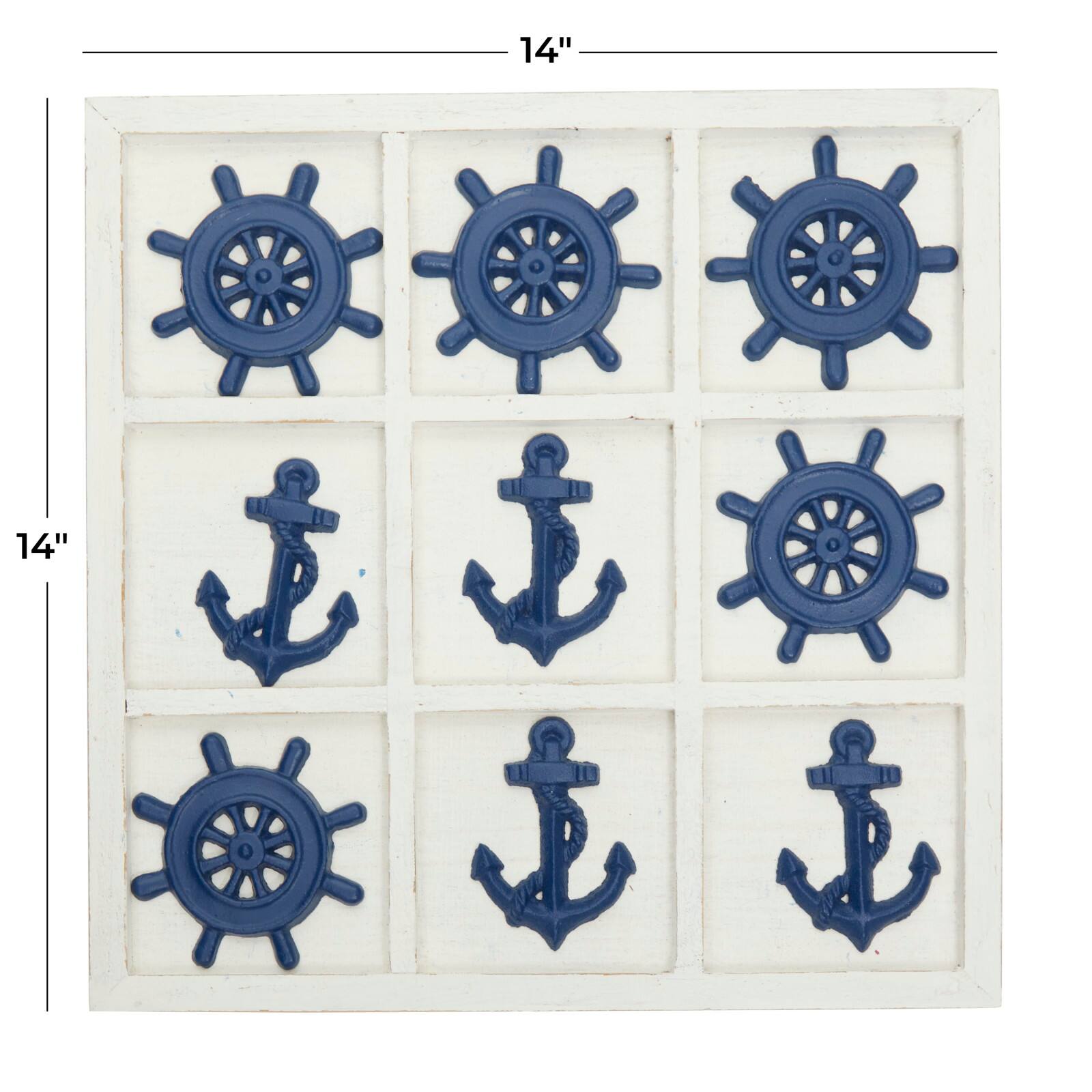 Blue Iron Nautical Game Set 1&#x22; x 14&#x22; x 14&#x22;