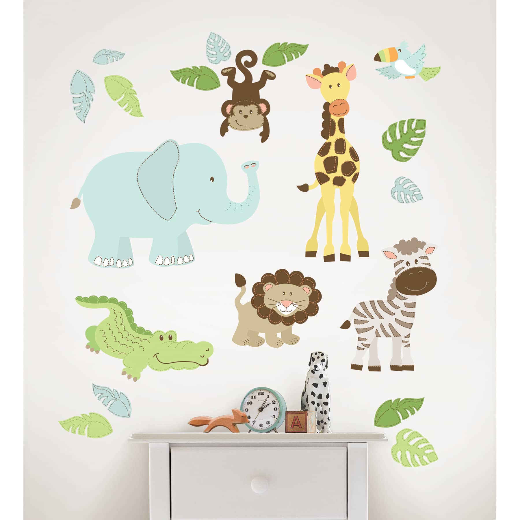 WallPops Safari Buddies Wall Art Kit