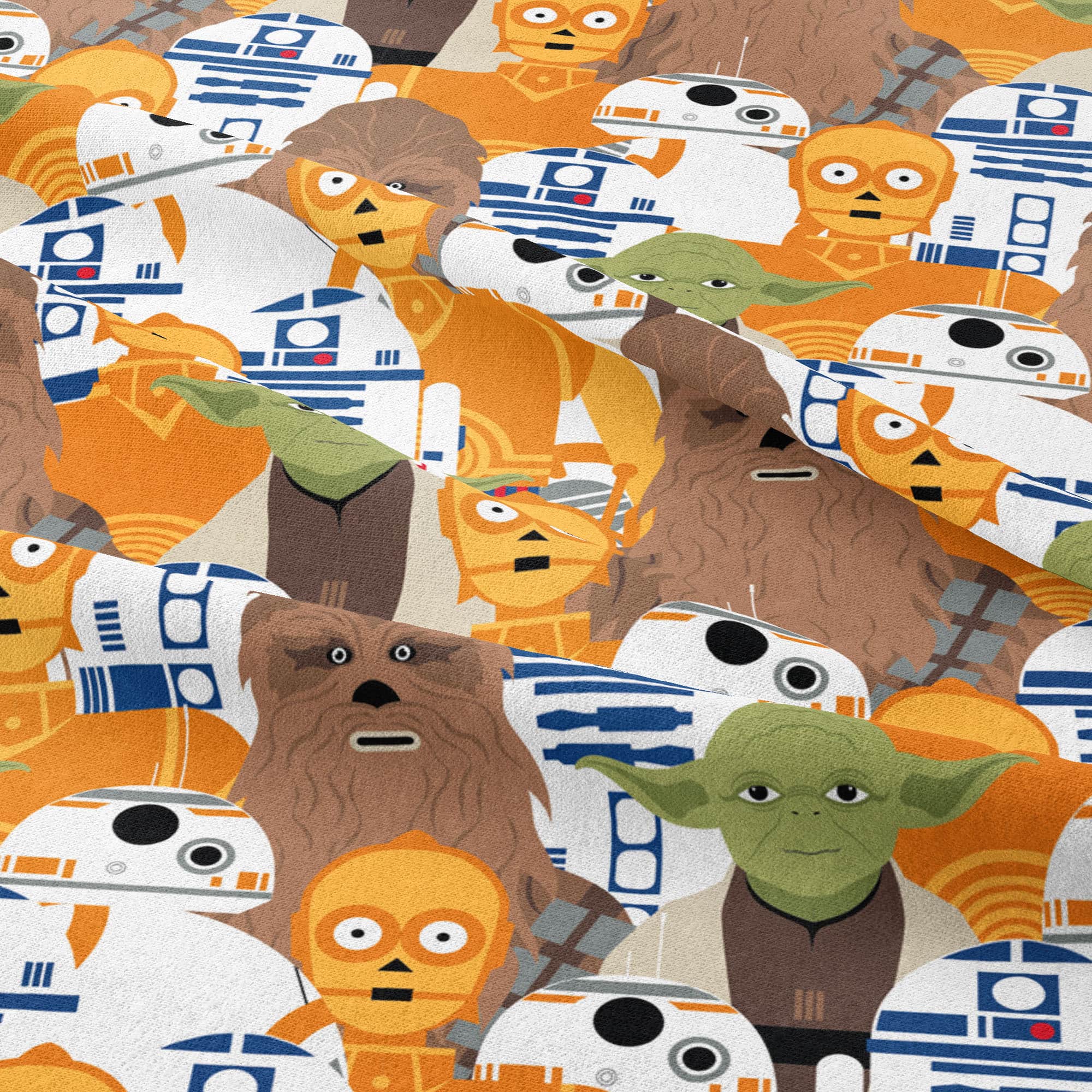 Star Wars&#x2122; Stacked Character Portraits Cotton Fabric