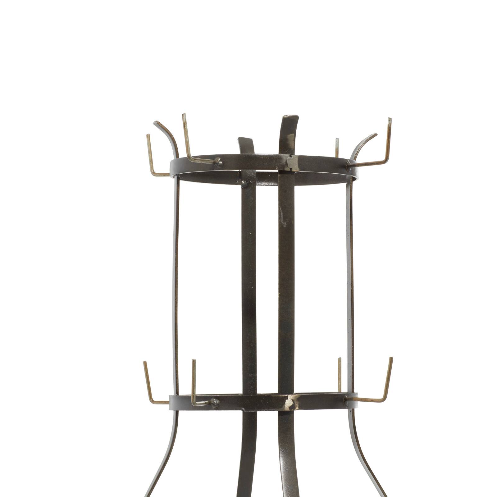 16&#x22; &#x26; 24&#x22; Black Metal Farmhouse Mug Holder Set