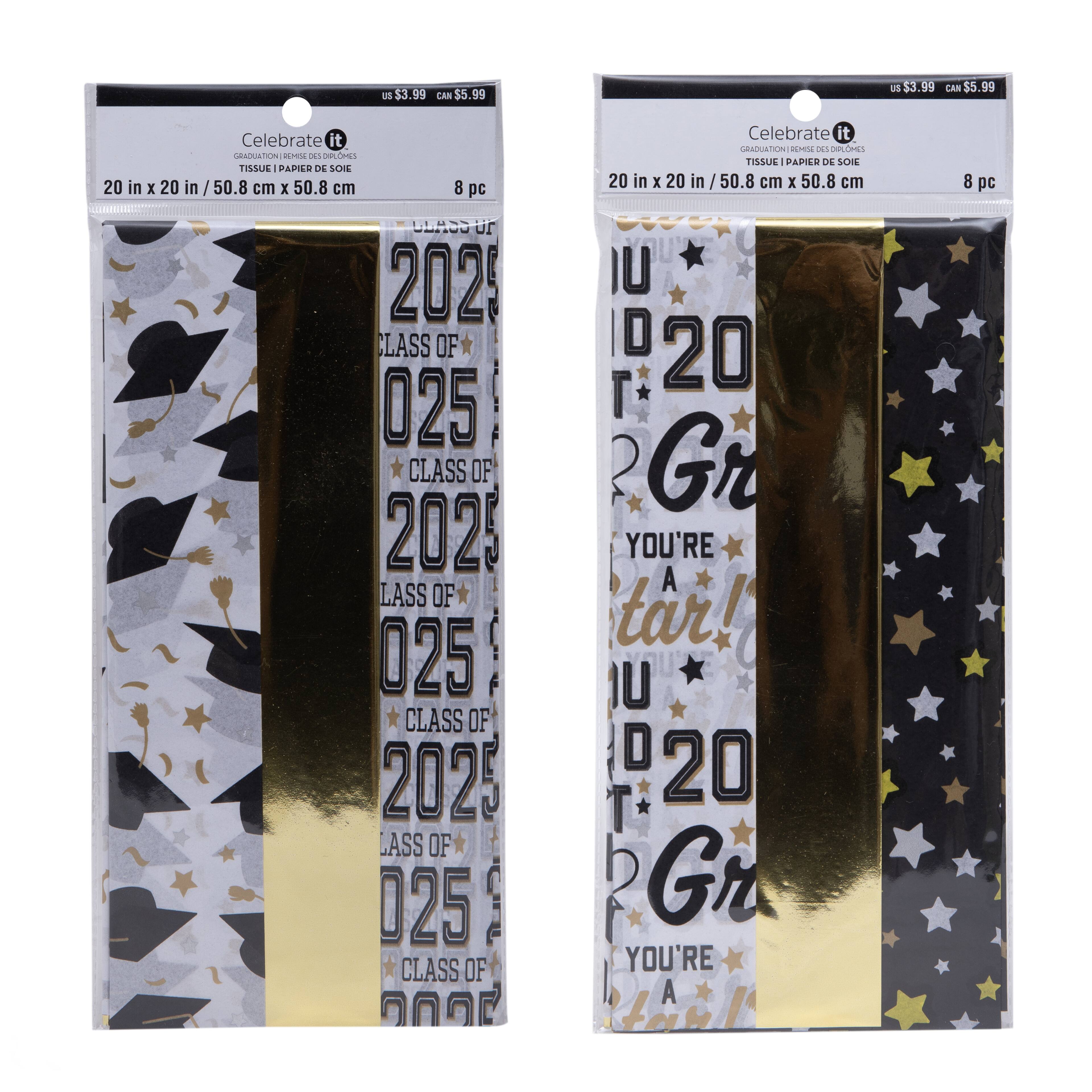 Assorted 20" Graduation Tissue Paper, 1pc. by Celebrate It™