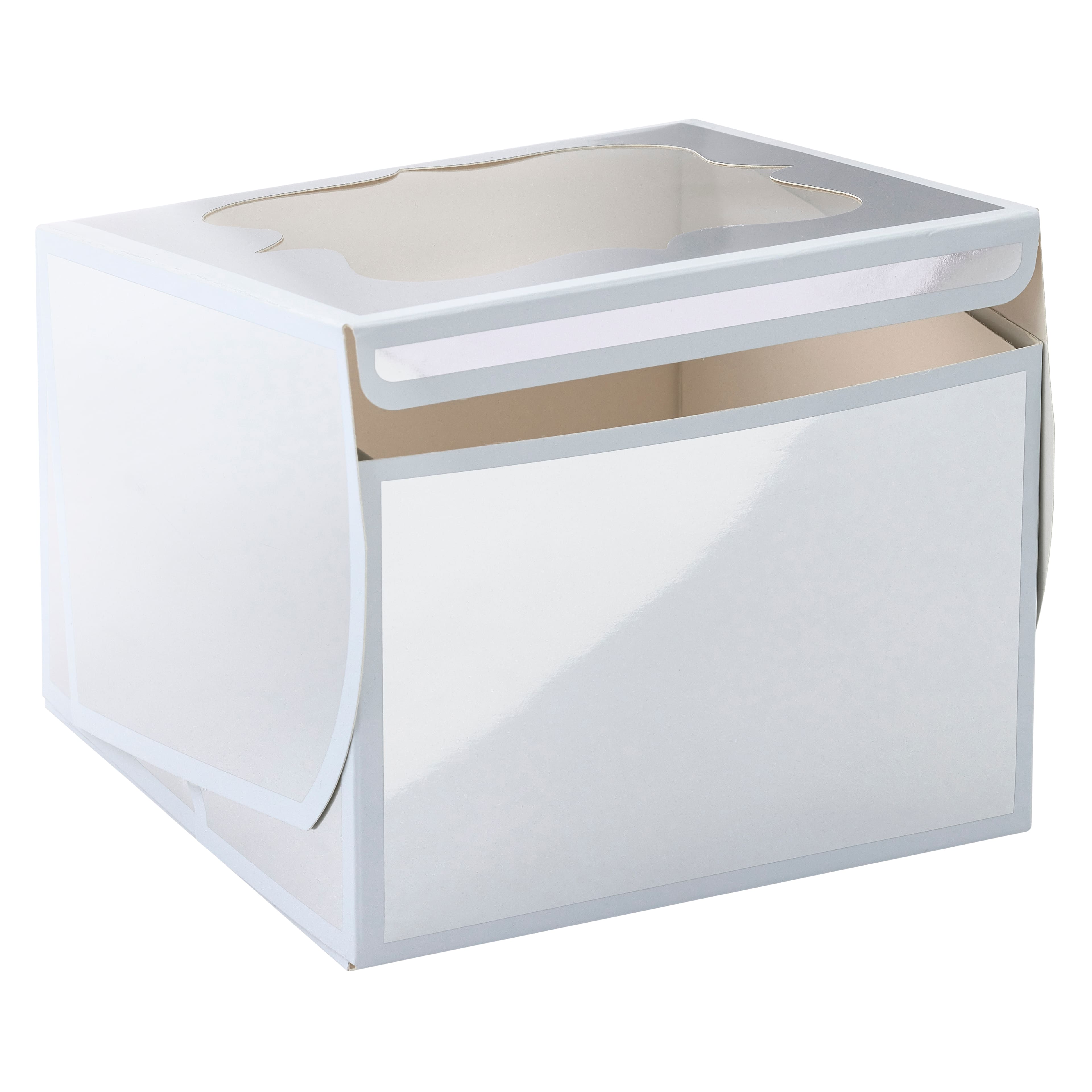 Silver And White Stripe Treat Boxes By Celebrate It®