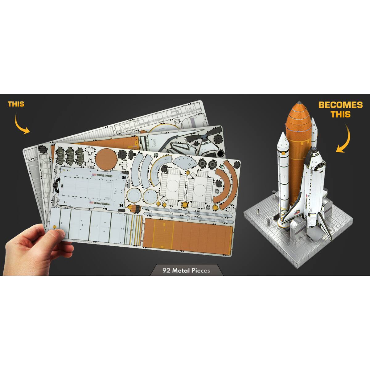 Metal Earth&#xAE; Premium Series Space Shuttle Launch Steel Model Kit