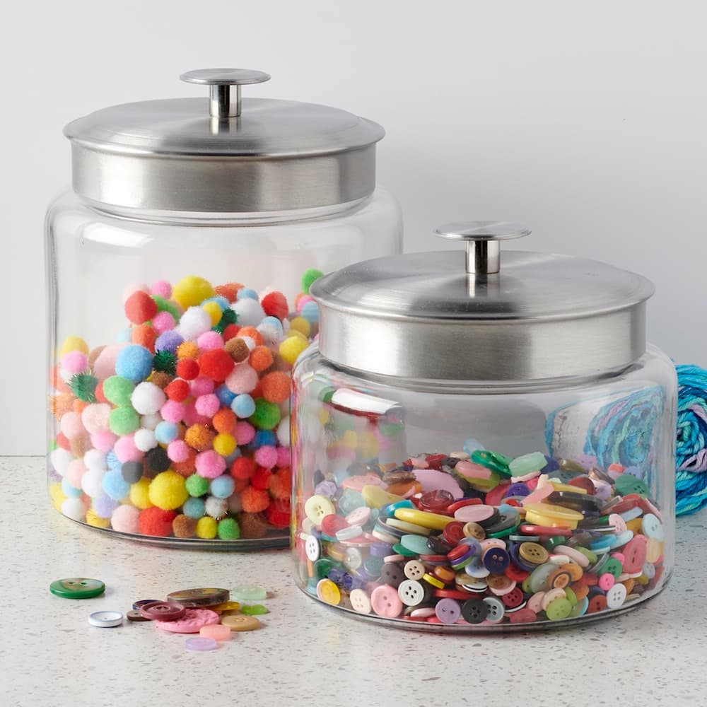 Anchor Hocking 64oz. Mini Montana® Glass Jar with Aluminum Lid