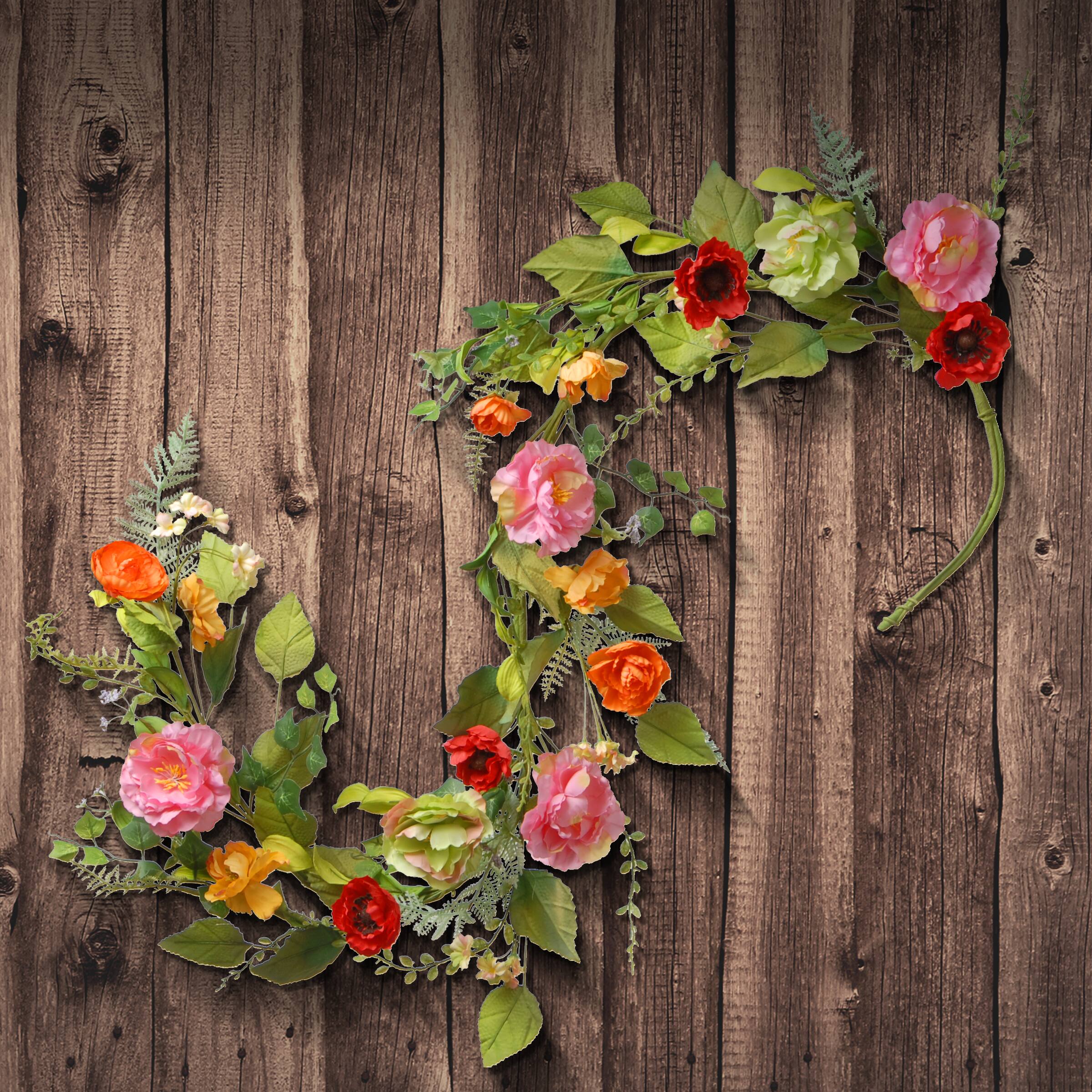 5ft. Spring Mixed Floral Garland