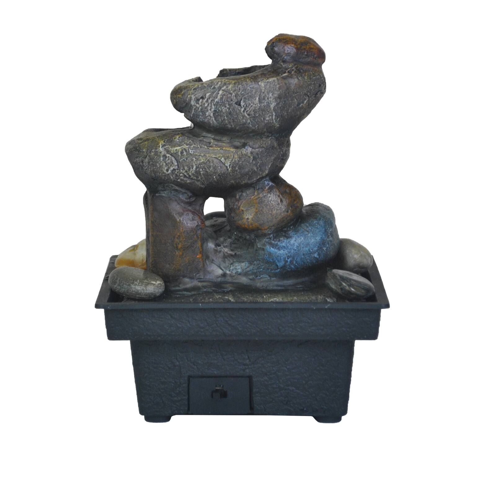 7 Led Rock Water Fountain By Ashland Michaels