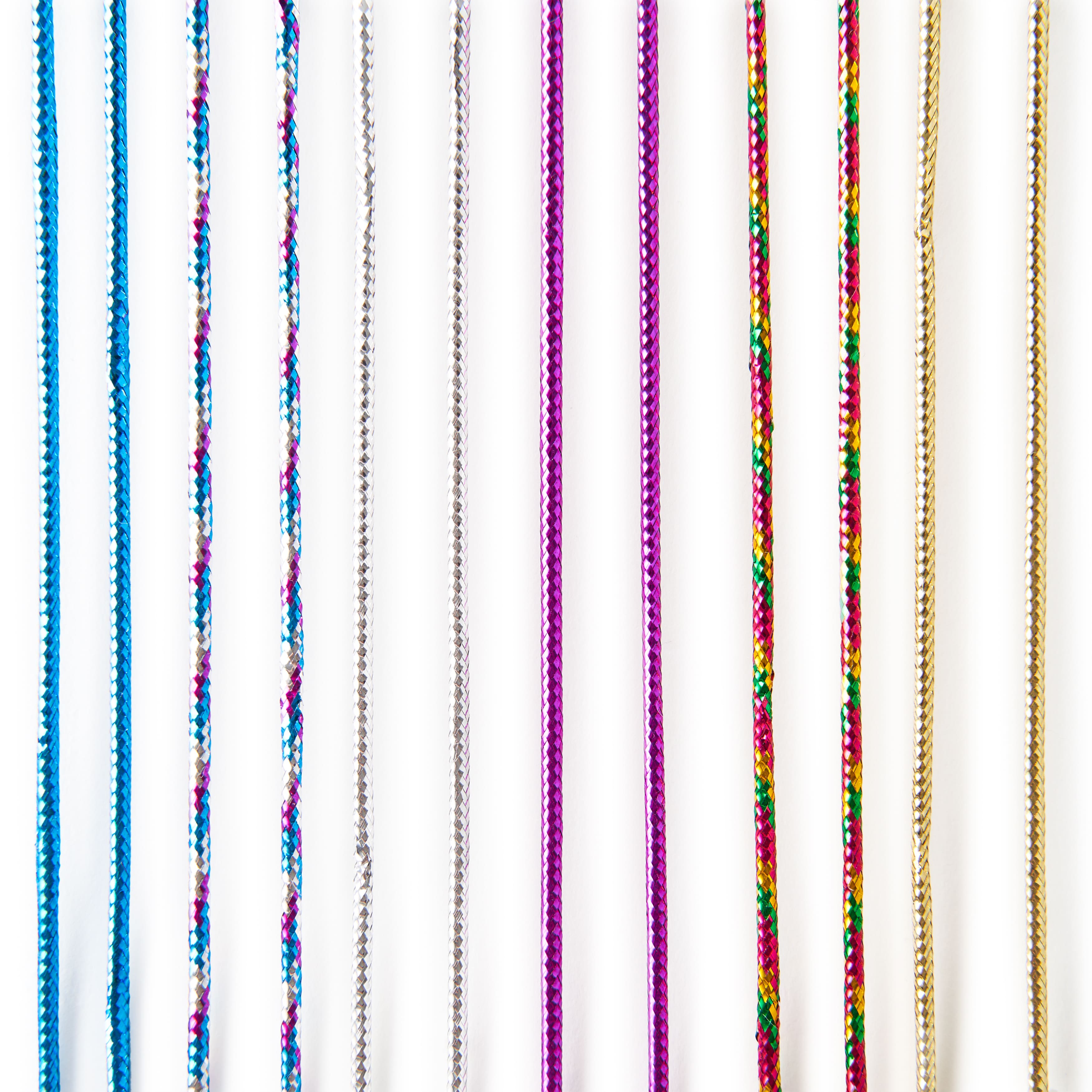 12 Packs: 6 ct. (72 total) Metallic Cords by Creatology&#x2122;