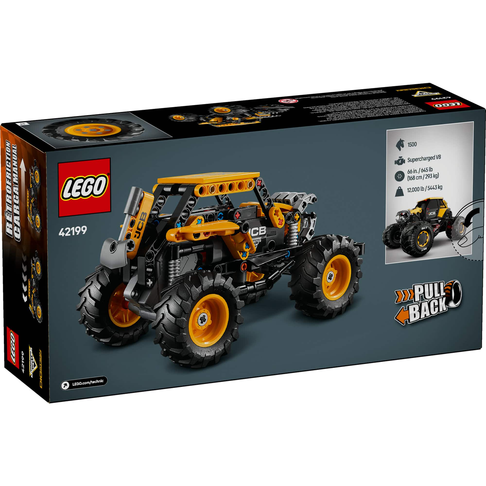 LEGO® Technic™ Monster Jam™ DIGatron™ Pull-Back Truck Toy 42199