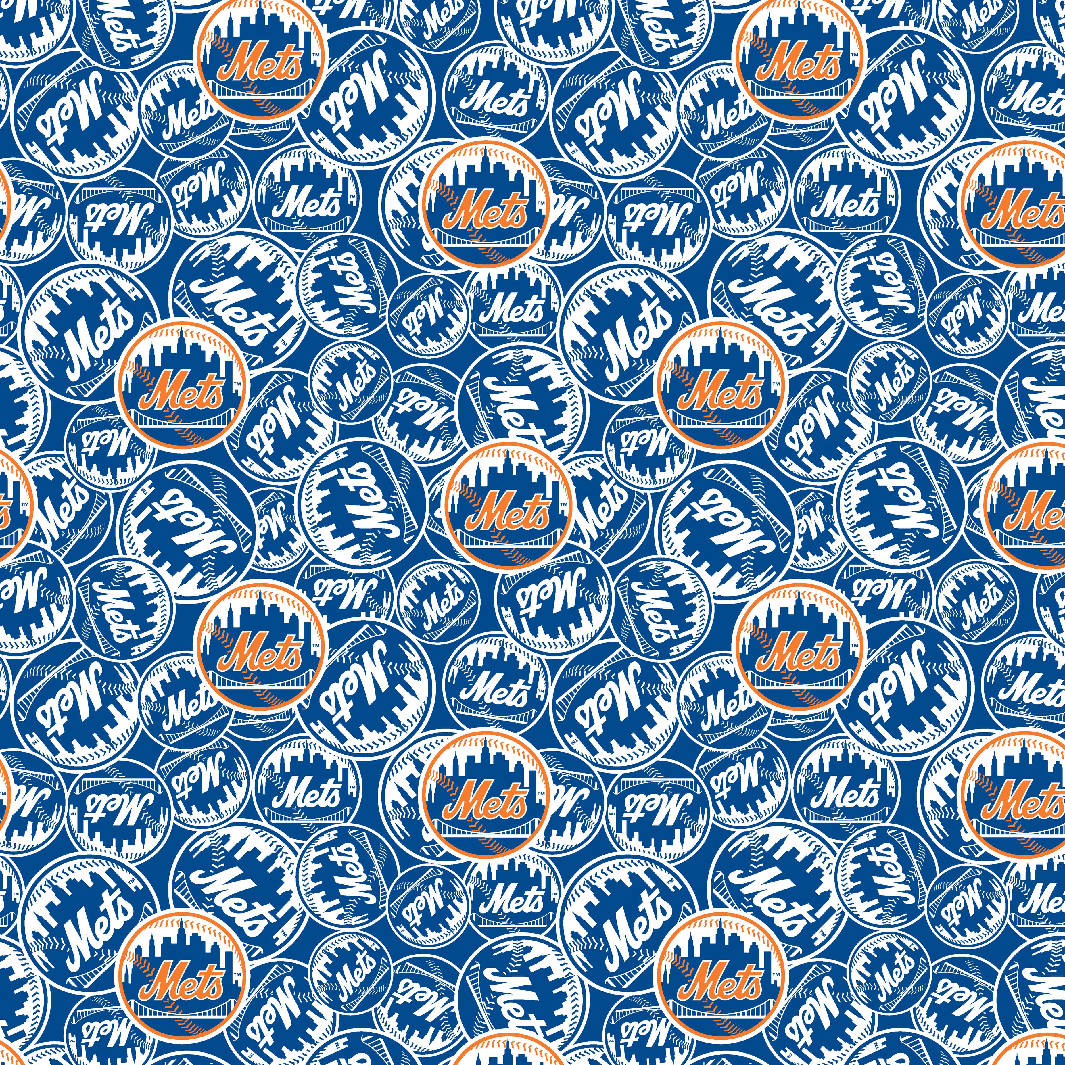MLB New York Mets Cotton Fabric