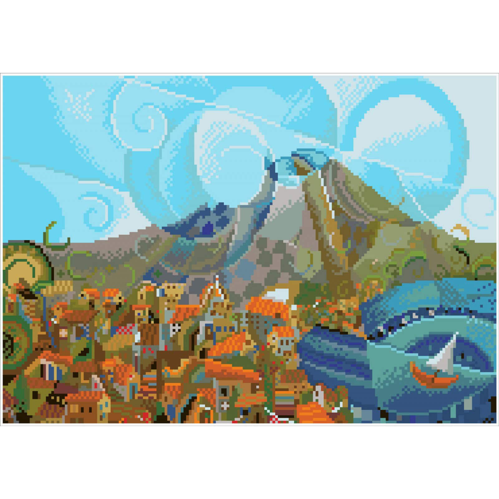 Diamond Dotz® Mount Vesuvius Diamond Painting Kit