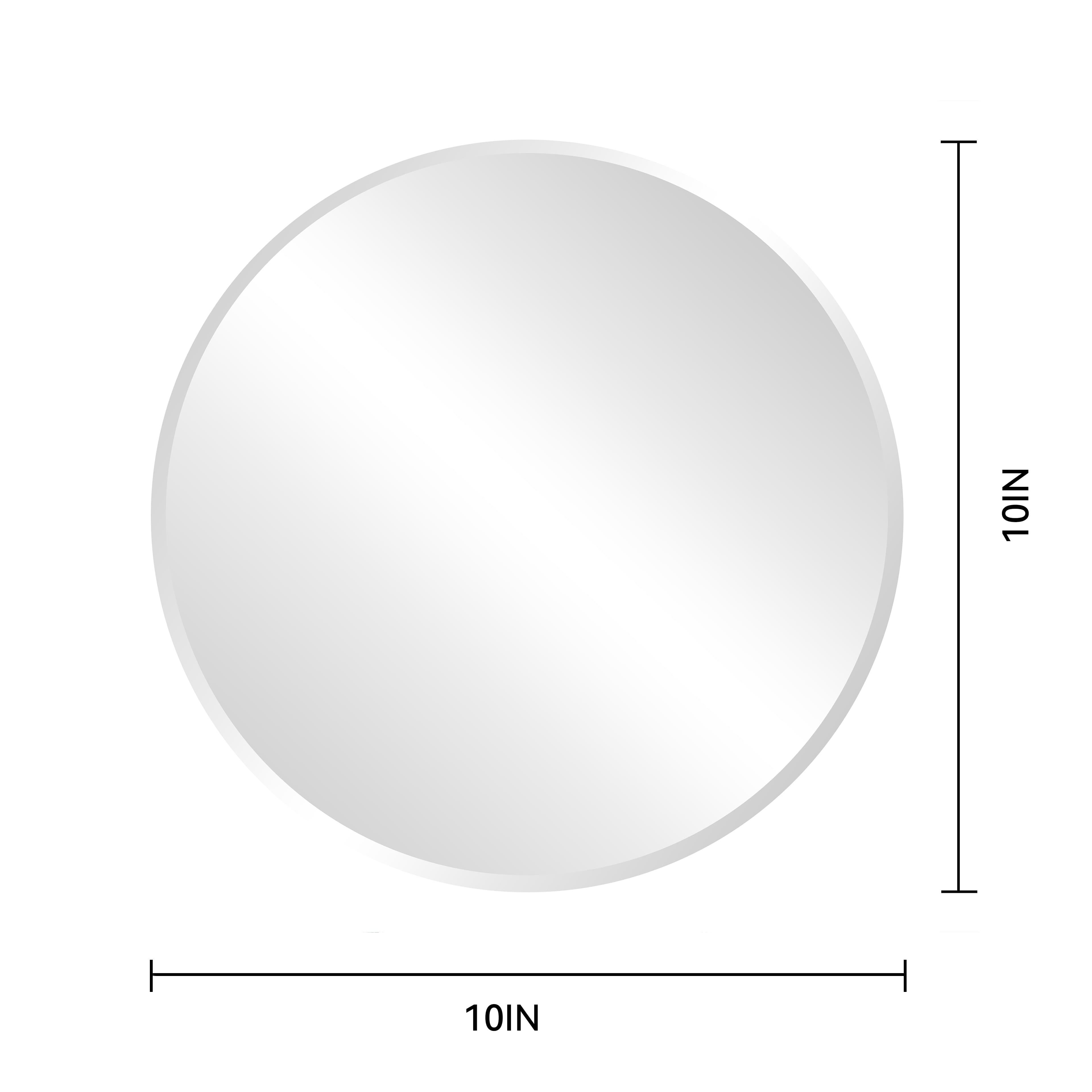 10&#x22; Beveled Round Mirror by Make Market&#xAE;