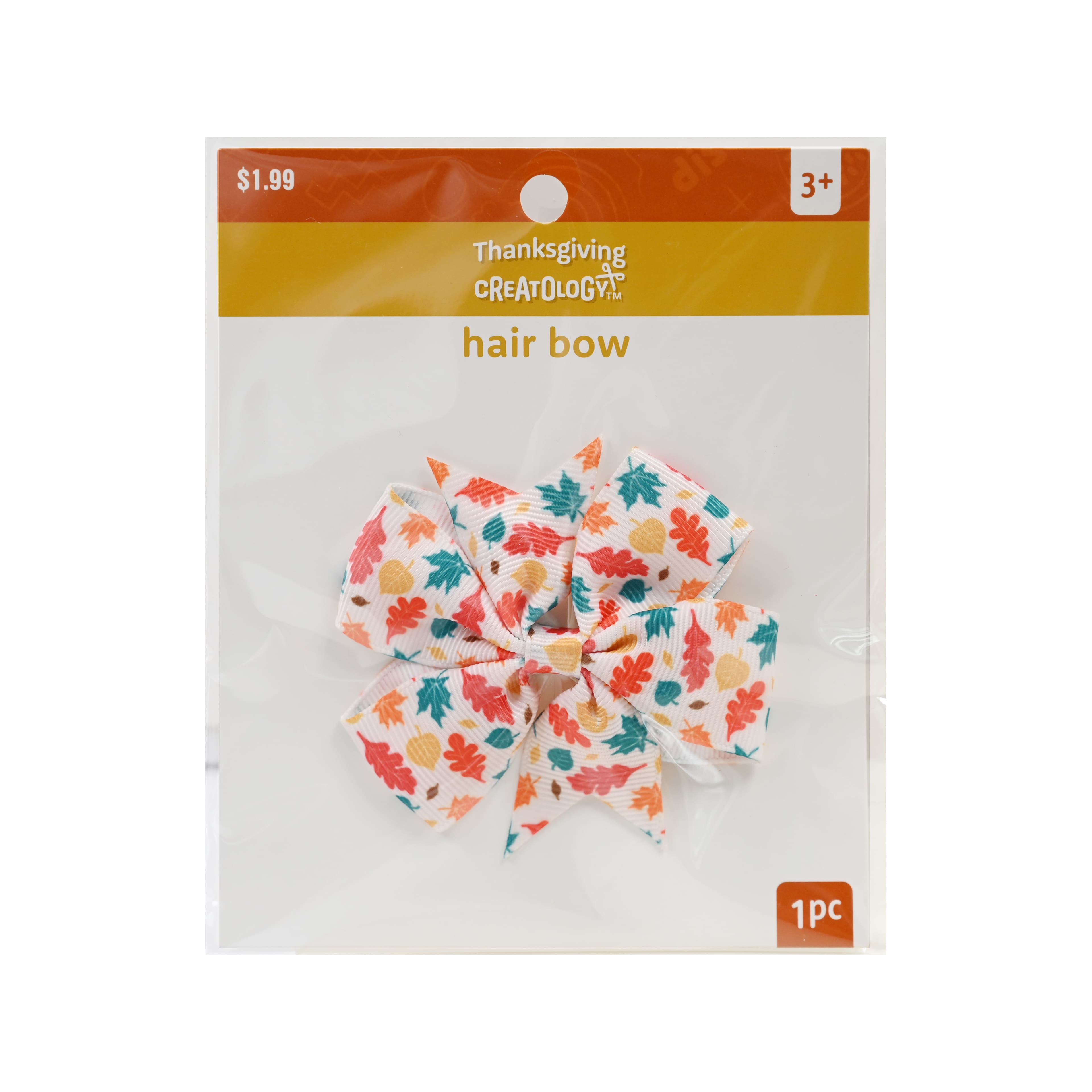 Thanksgiving Leaves Hair Bow Clip by Creatology&#x2122;