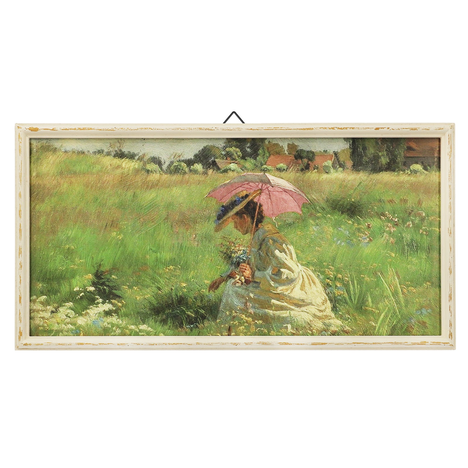 18.75&#x22; Gathering Flowers Wall Art in Weathered Frame by Ashland&#xAE;