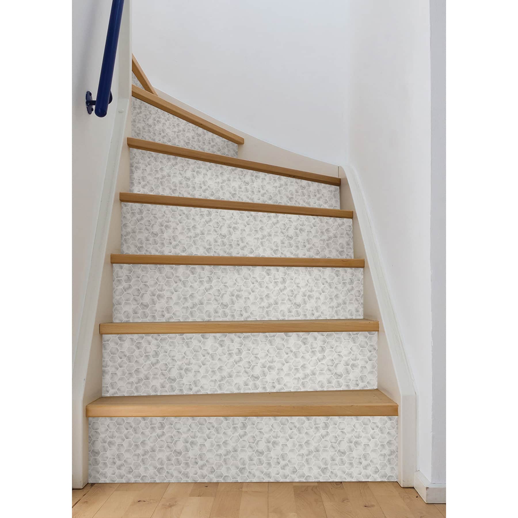 InHome Hexagon Marble Peel & Stick Backsplash Tiles