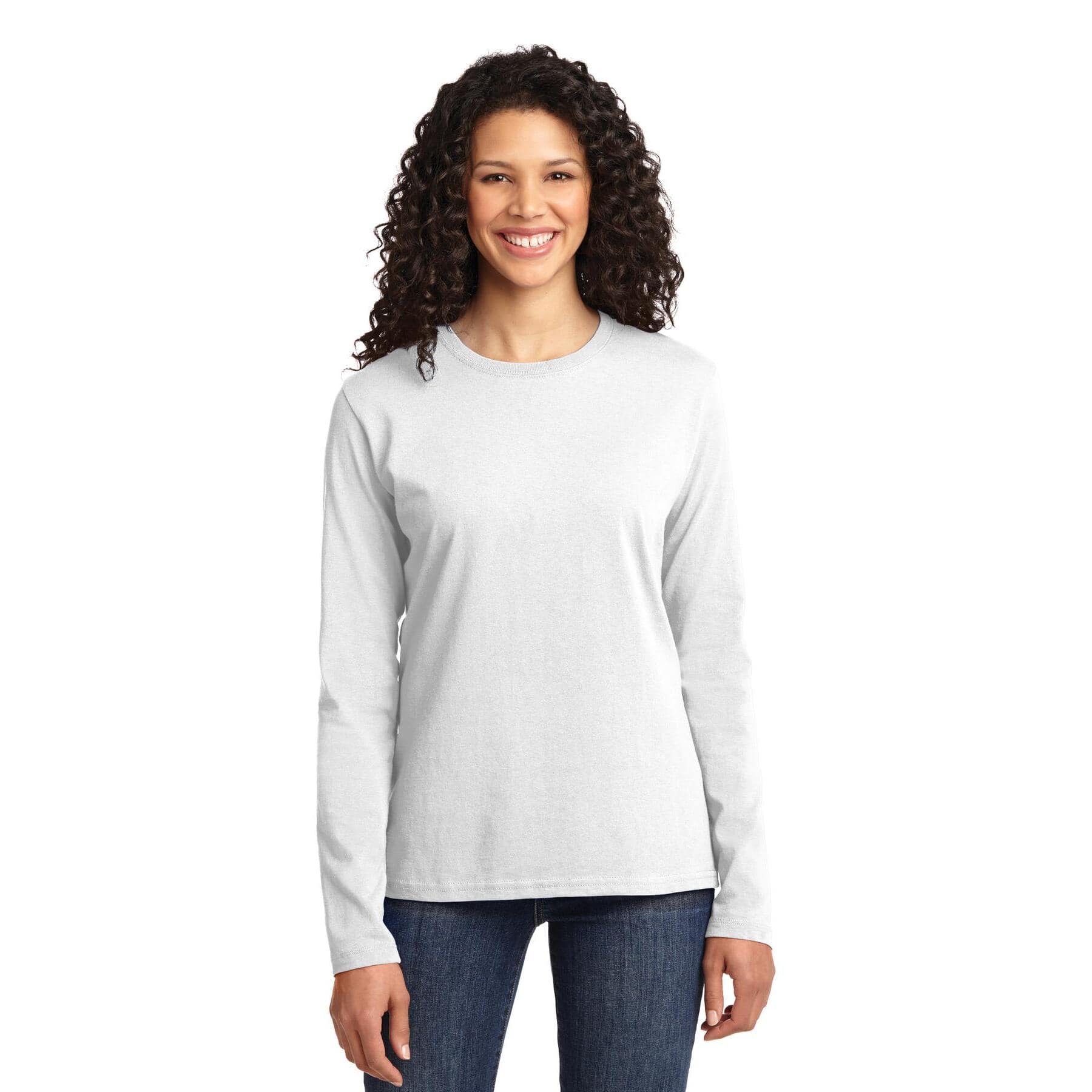 Port &#x26; Company&#xAE; Core Cotton Neutrals Long Sleeve Ladies T-Shirt