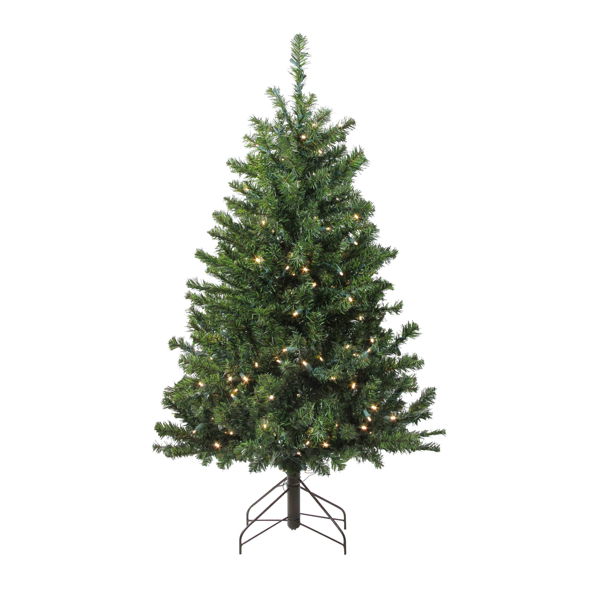 4ft. Pre-Lit Medium Canadian Pine Artificial Christmas Tree with Candlelight LED Lights