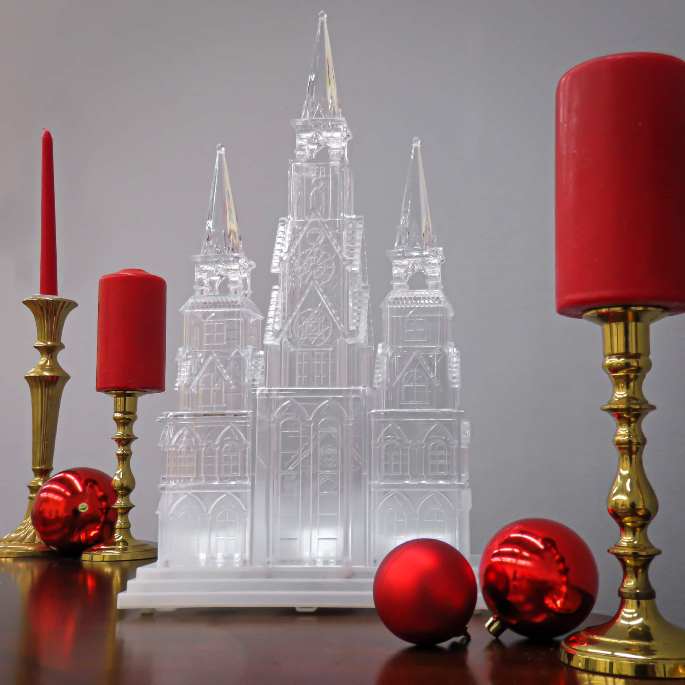 17&#x22; Pre-Lit Christmas Cathedral