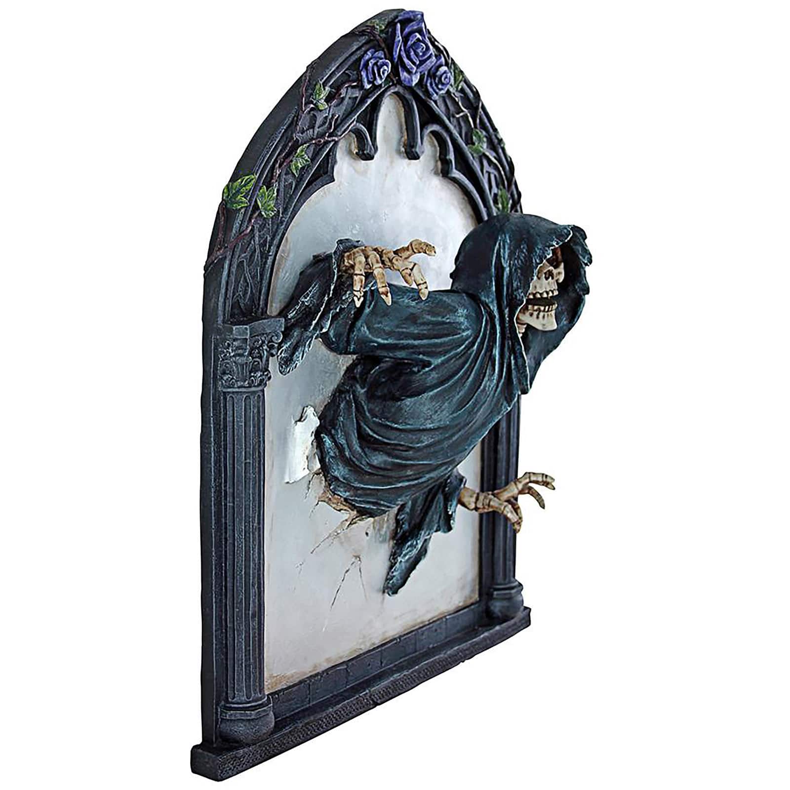 Design Toscano Grim Reflections Grim Reaper Gothic Wall Sculpture