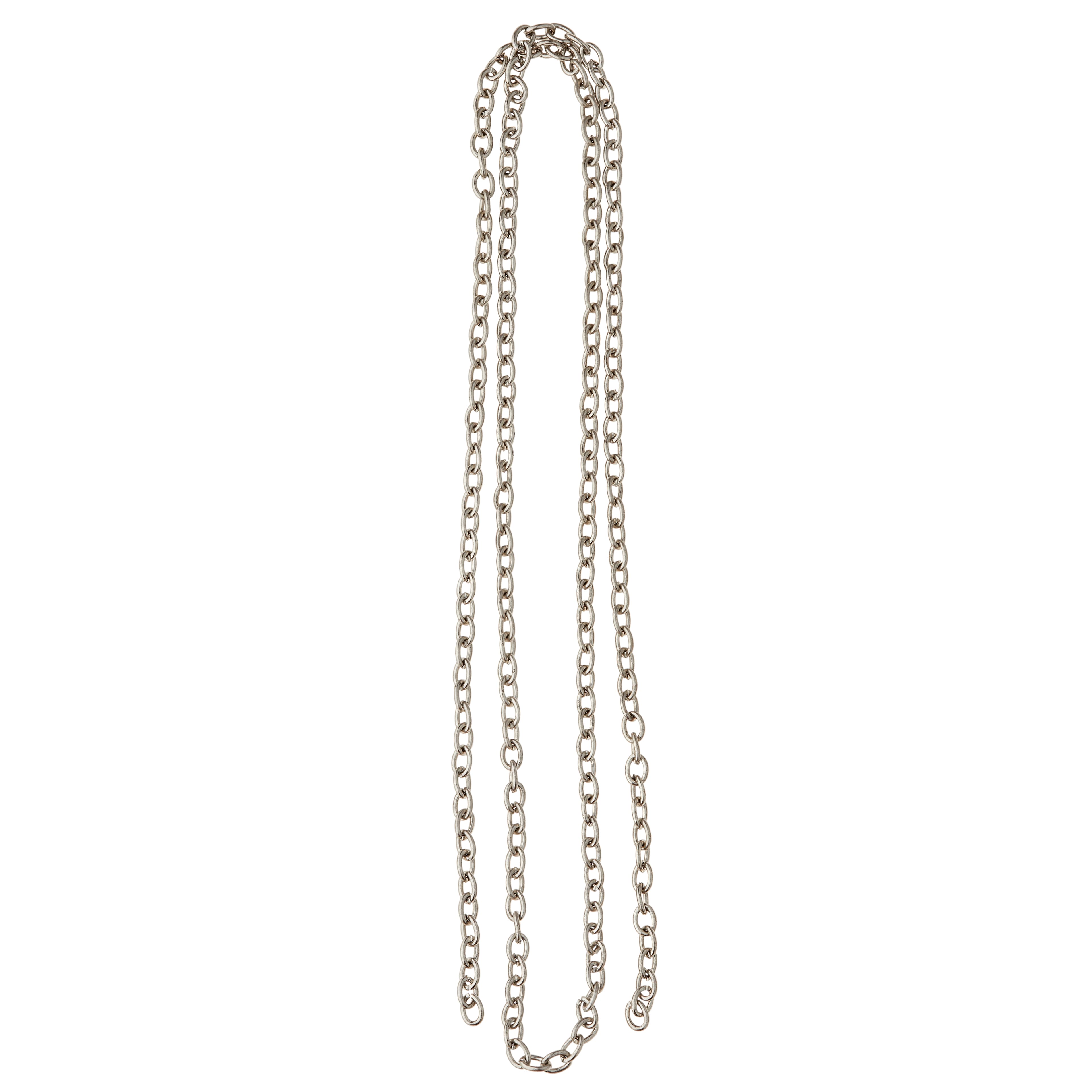 12 Pack: 36" Small Antique Silver Cable Chain by Bead Landing™