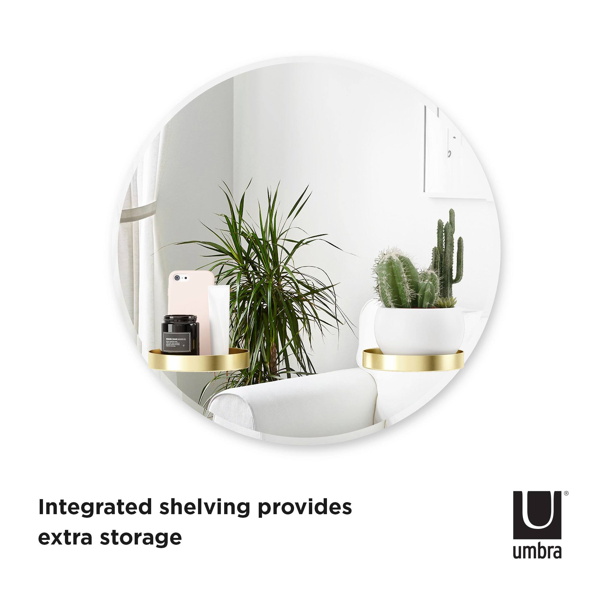 Umbra 24&#x22; Perch Round Wall Mirror