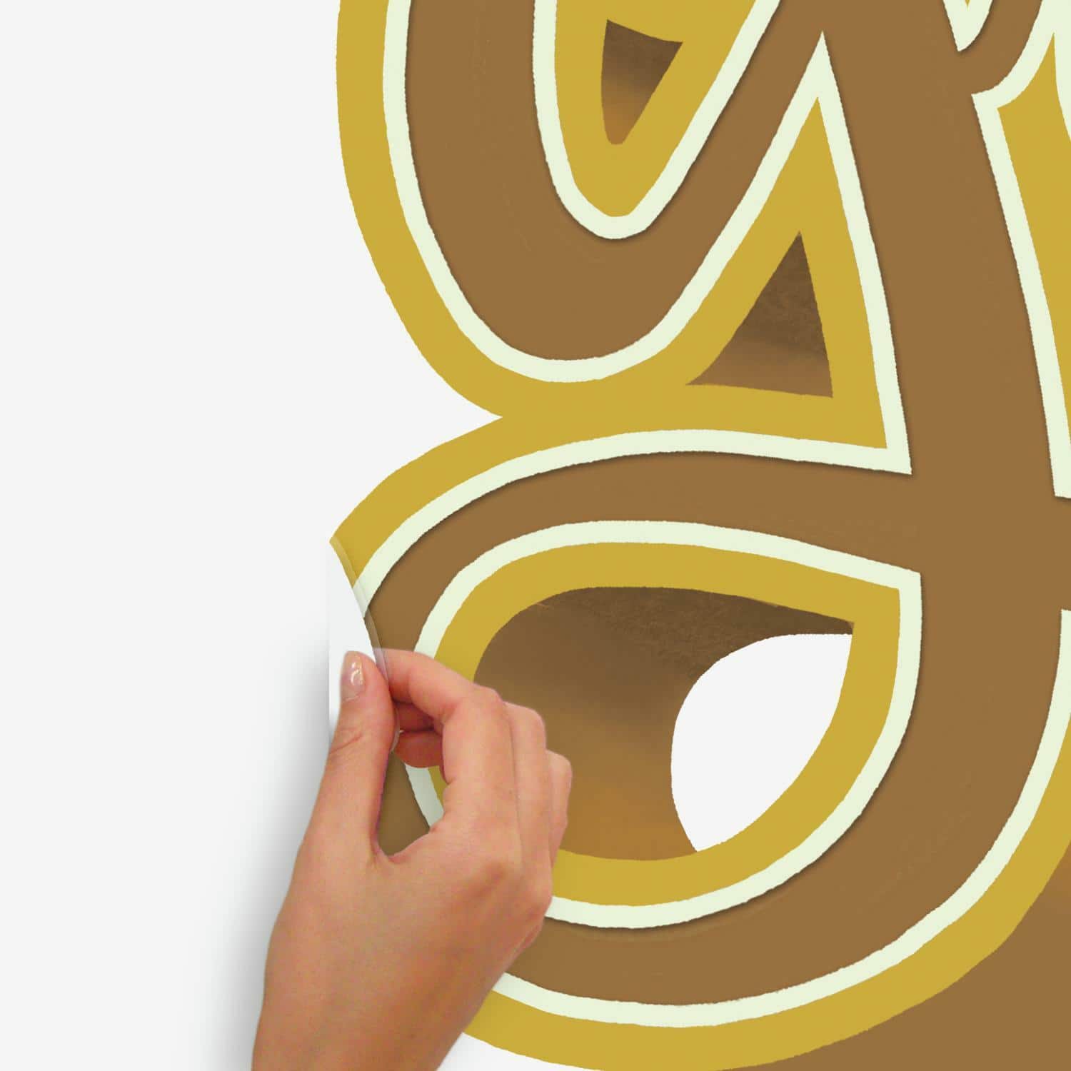 RoomMates Groovy Retro Peel & Stick Giant Wall Decal