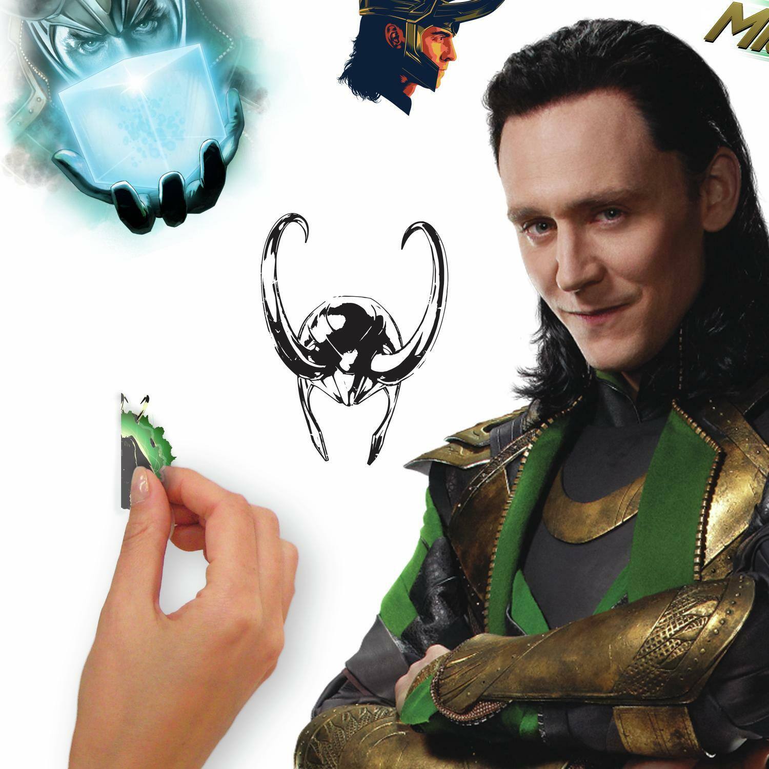 RoomMates Marvel Loki Peel &#x26; Stick Giant Wall Decal