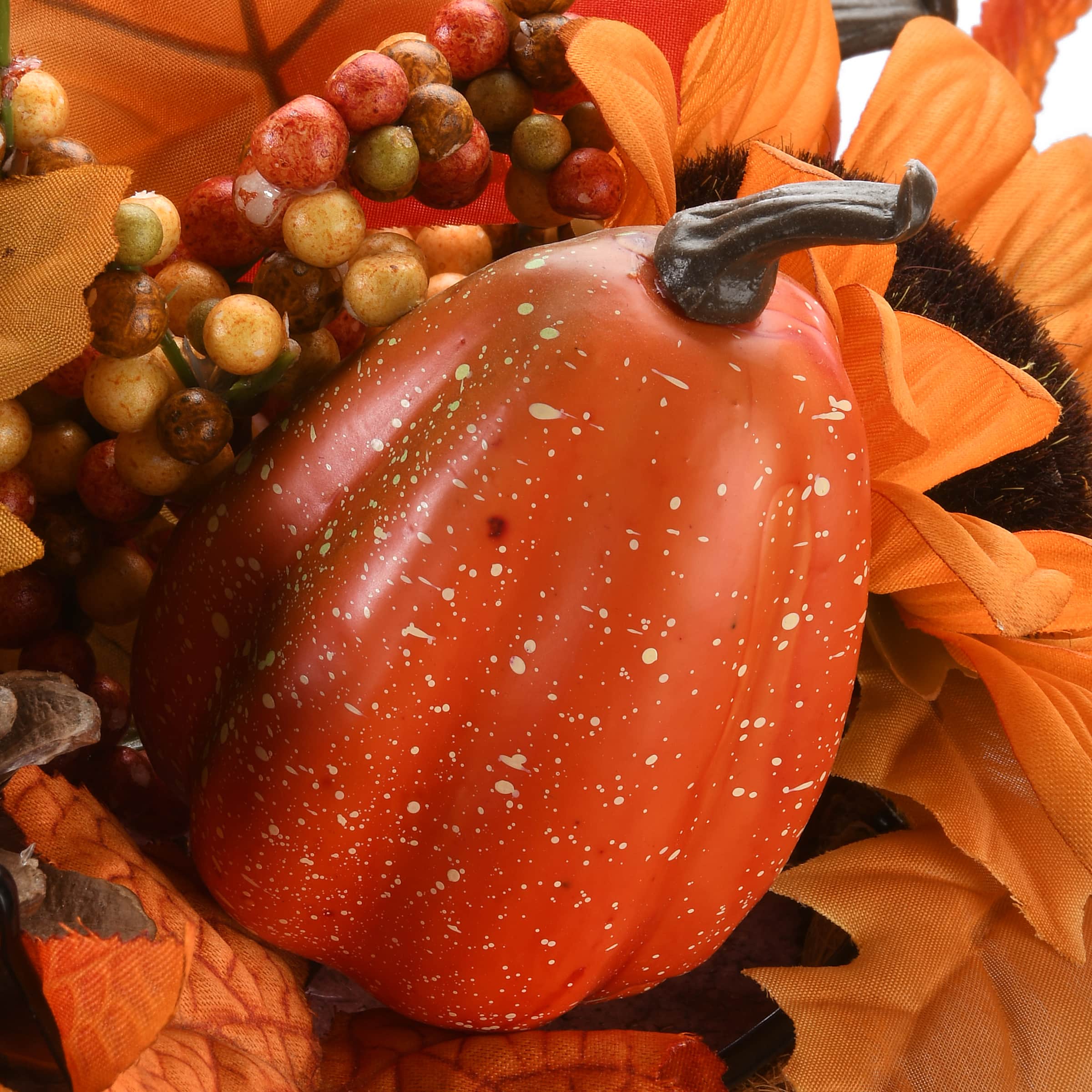 18" Harvest Hanging Basket with Ivy