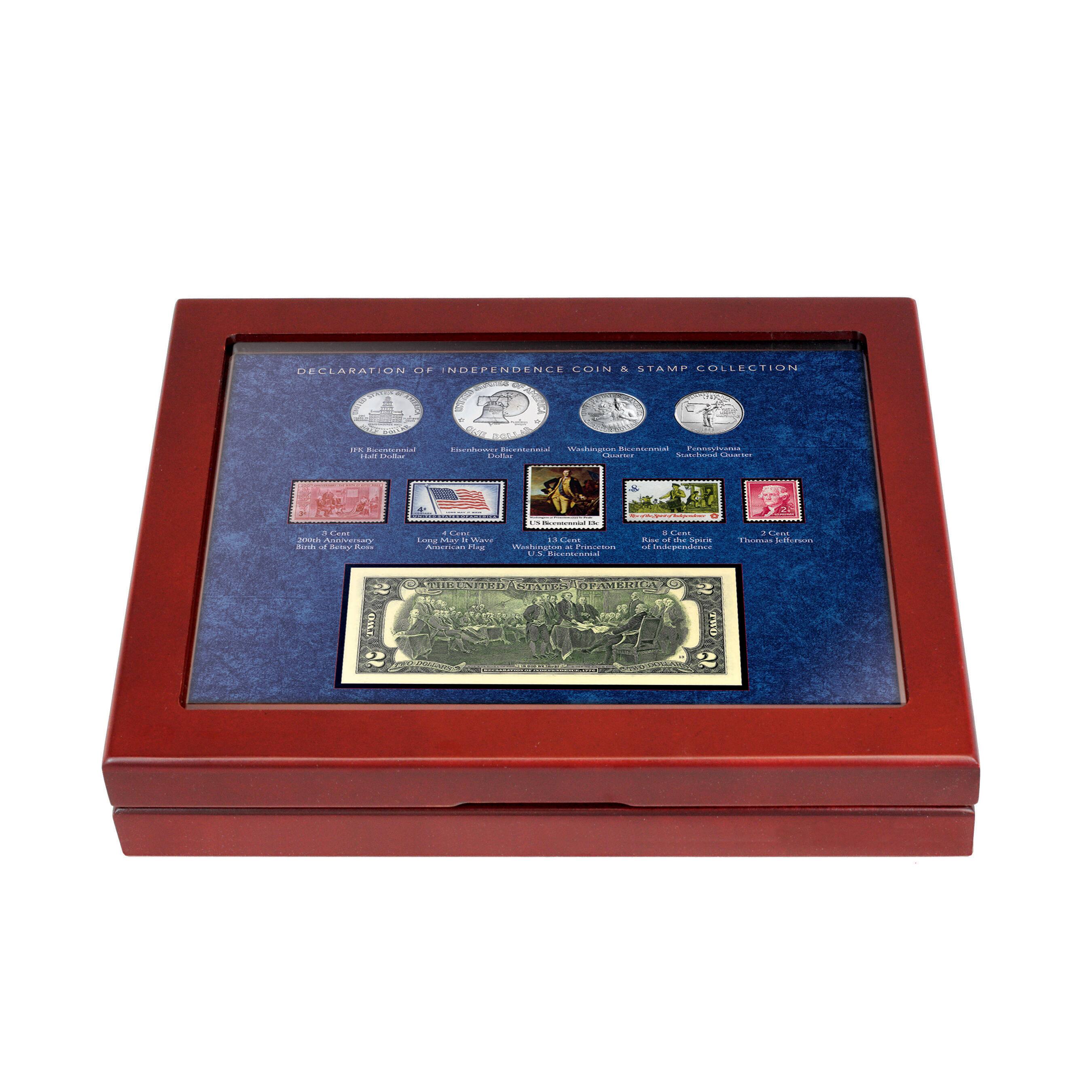Declaration of Independence Coin and Stamp Collection