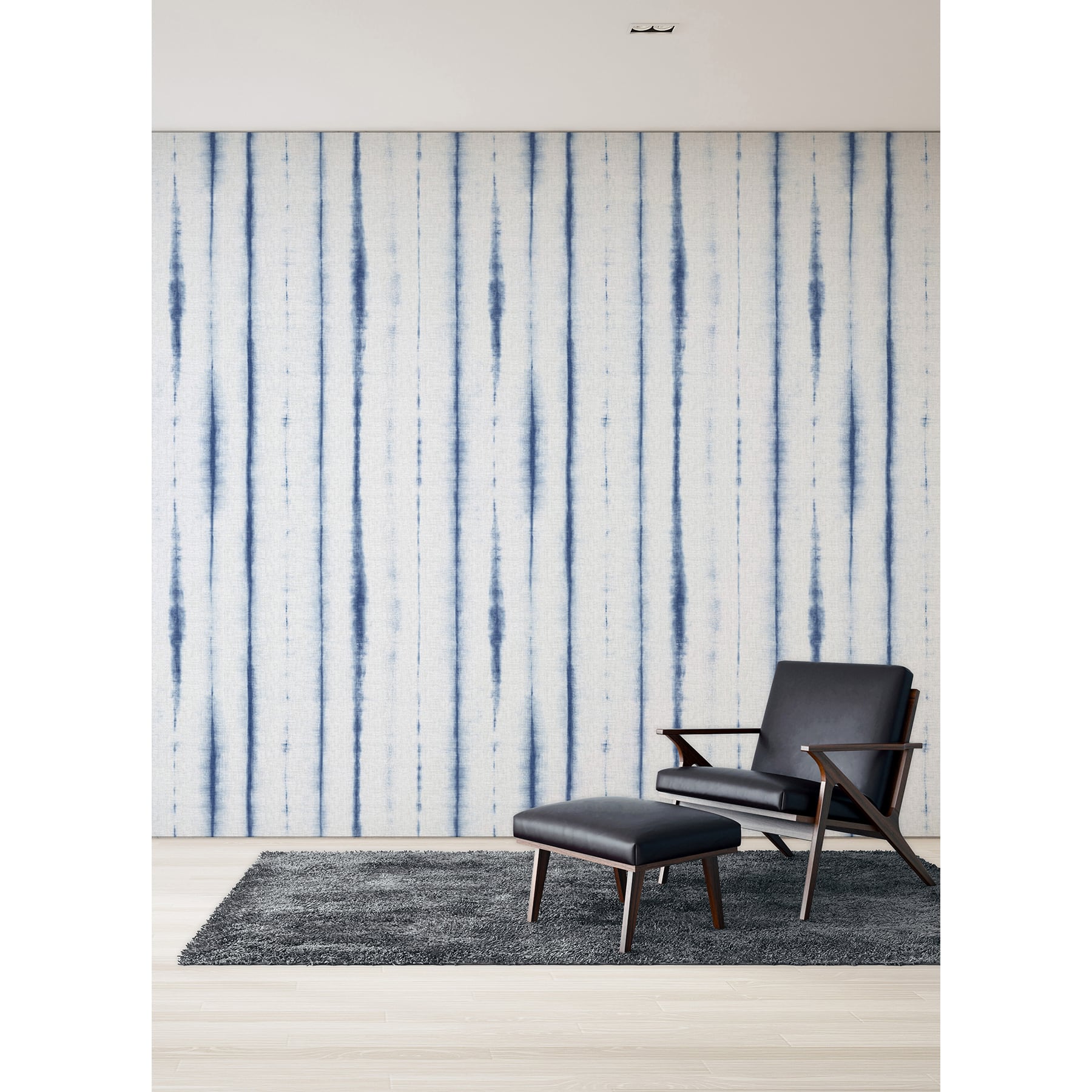 Katie Hunt Denim Blue Hello Shibori Wall Mural