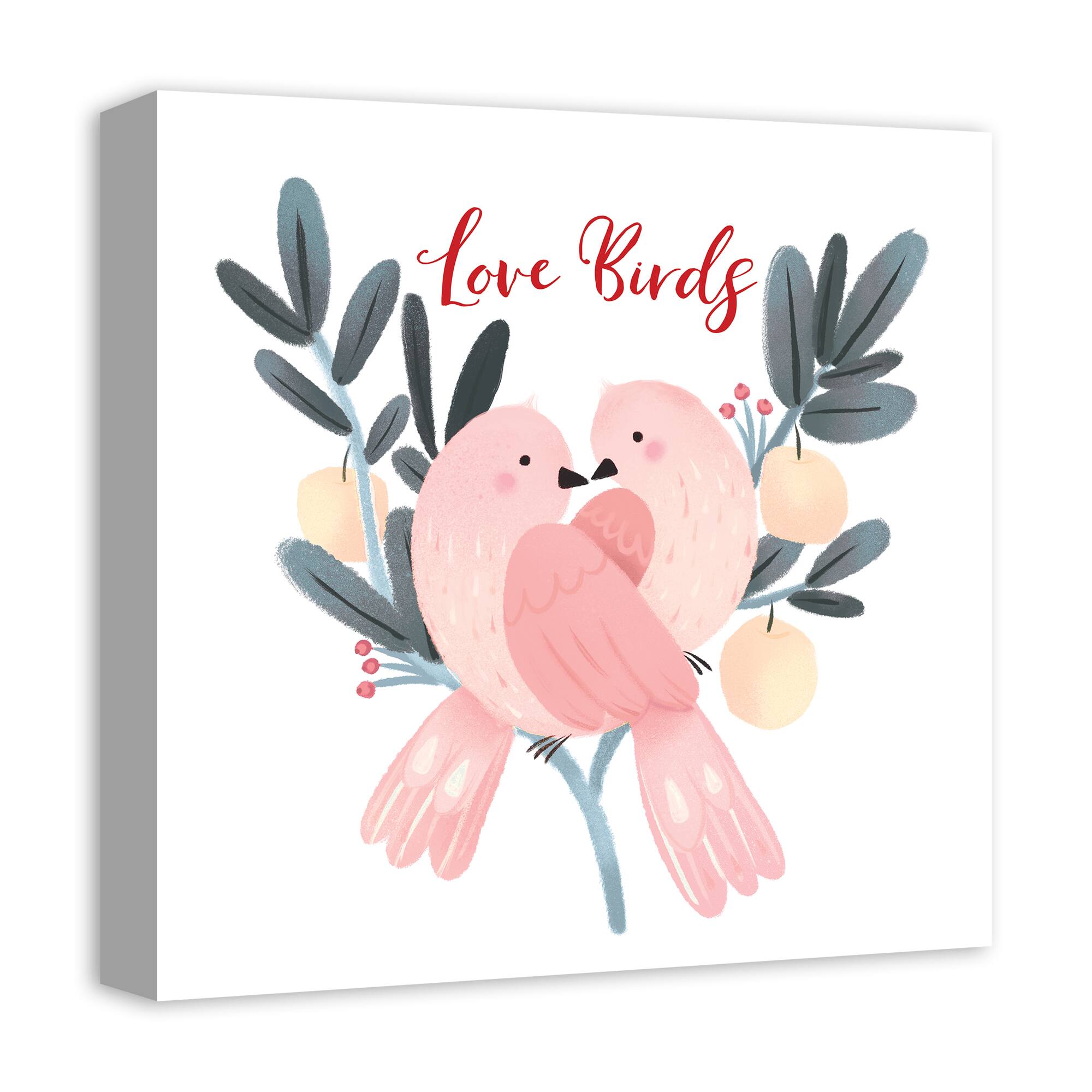 Love Birds Canvas Wall Art