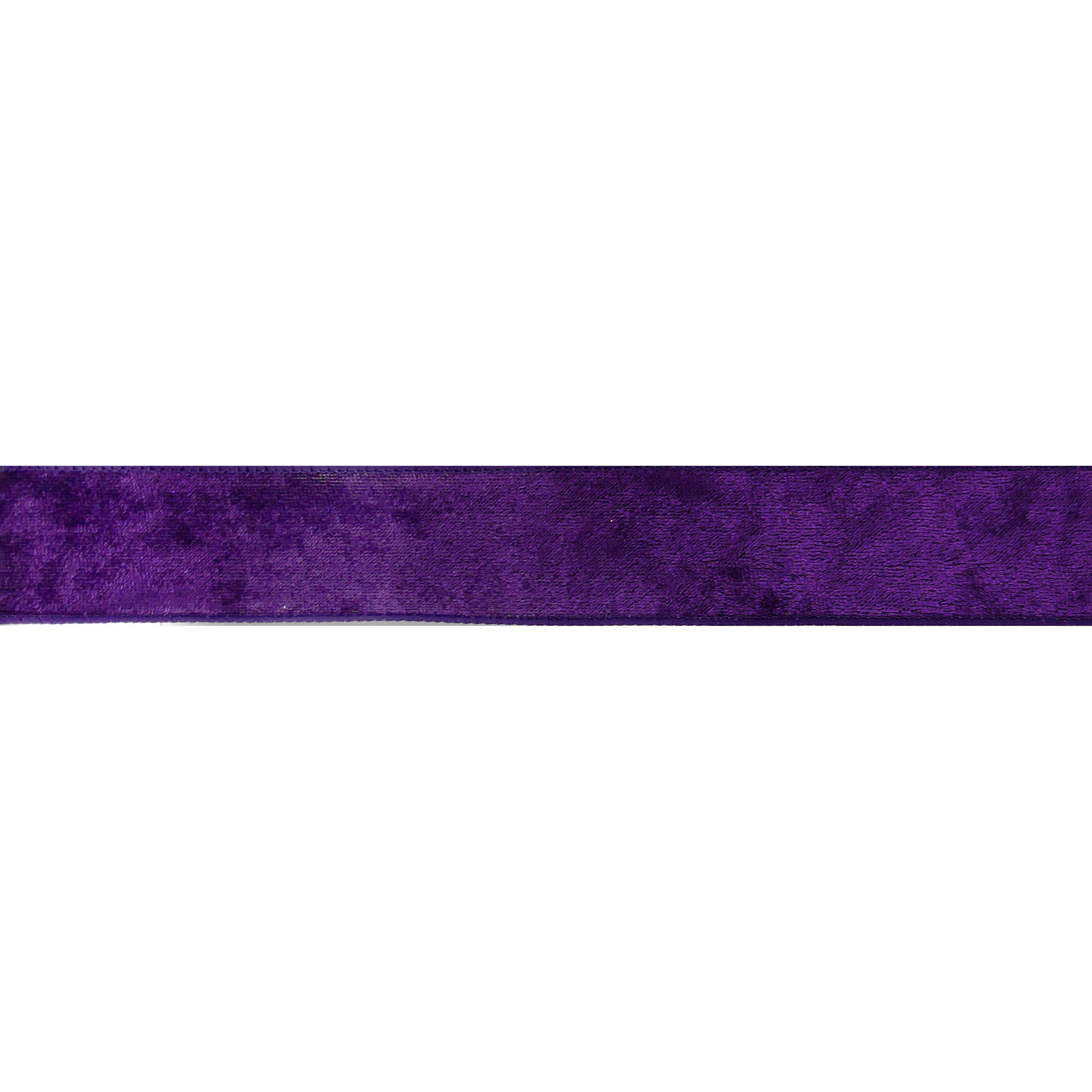 1.5&#x22; x 25ft. Purple Solid Wired Velvet Ribbon by Celebrate It&#xAE; Halloween
