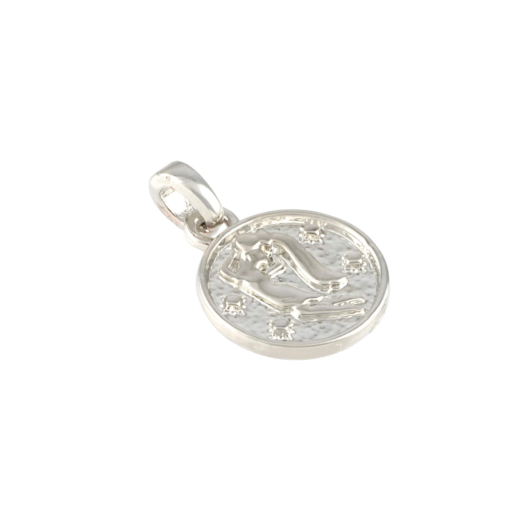 12 Pack: Metal Zodiac Coin Charm by Bead Landing™