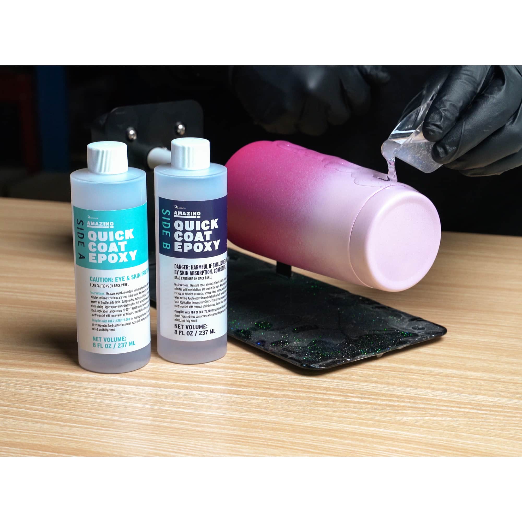 8 Pack: Alumilite&#x2122; 16oz. High Gloss Amazing Quick Coat Epoxy
