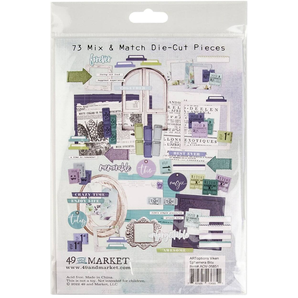 49 and Market ARToptions Viken Cardstock Ephemera Bits