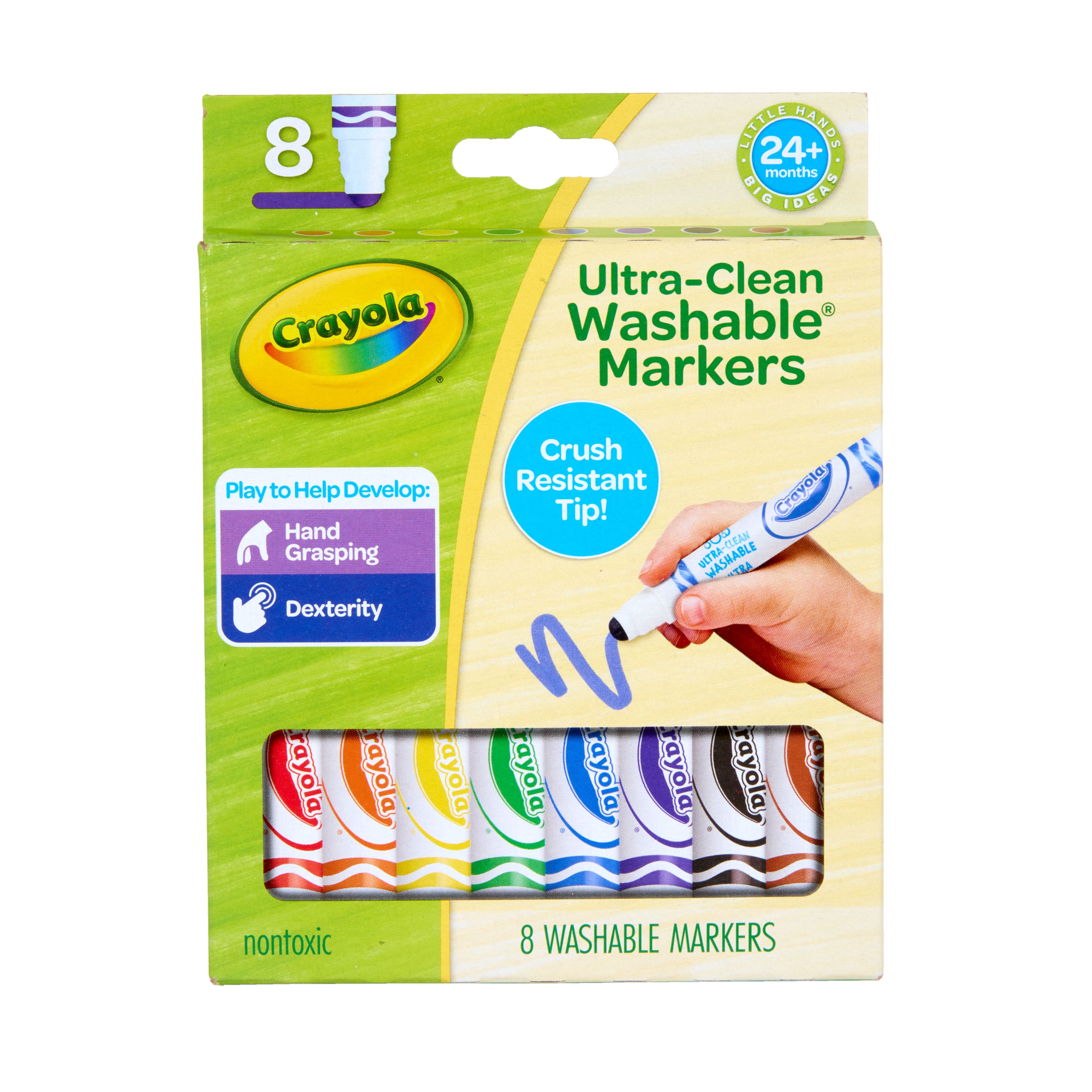 Crayola&#xAE; 8 Color Washable Toddler Markers