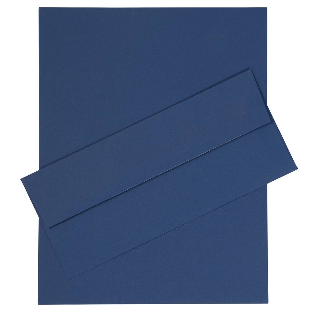 JAM Paper 8&#x22; x 11.5&#x22; Letter Paper &#x26; Envelopes #10 Business Stationery Set, 50ct.