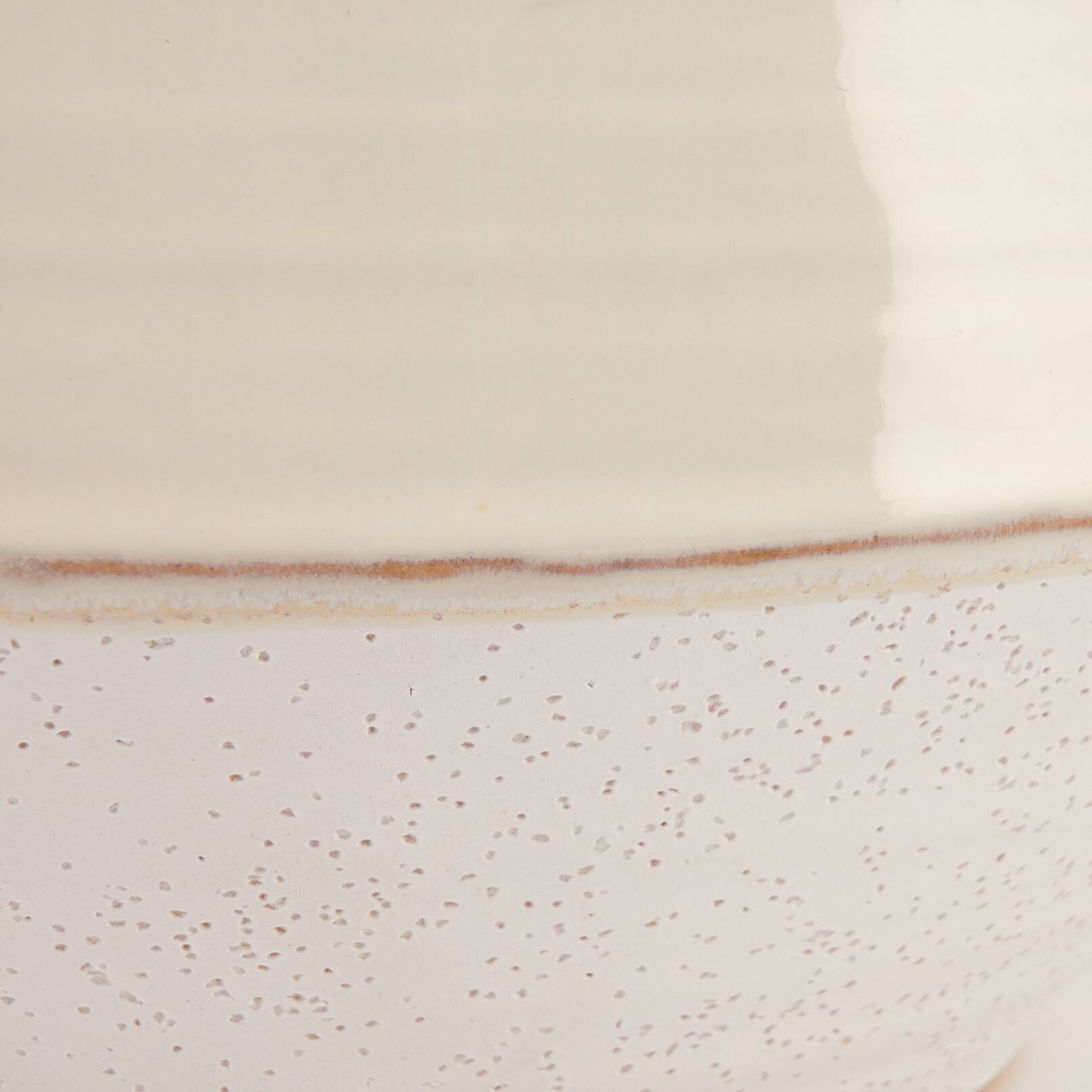 Hello Honey® 9" Ivory Reactive Glaze Stoneware Planter