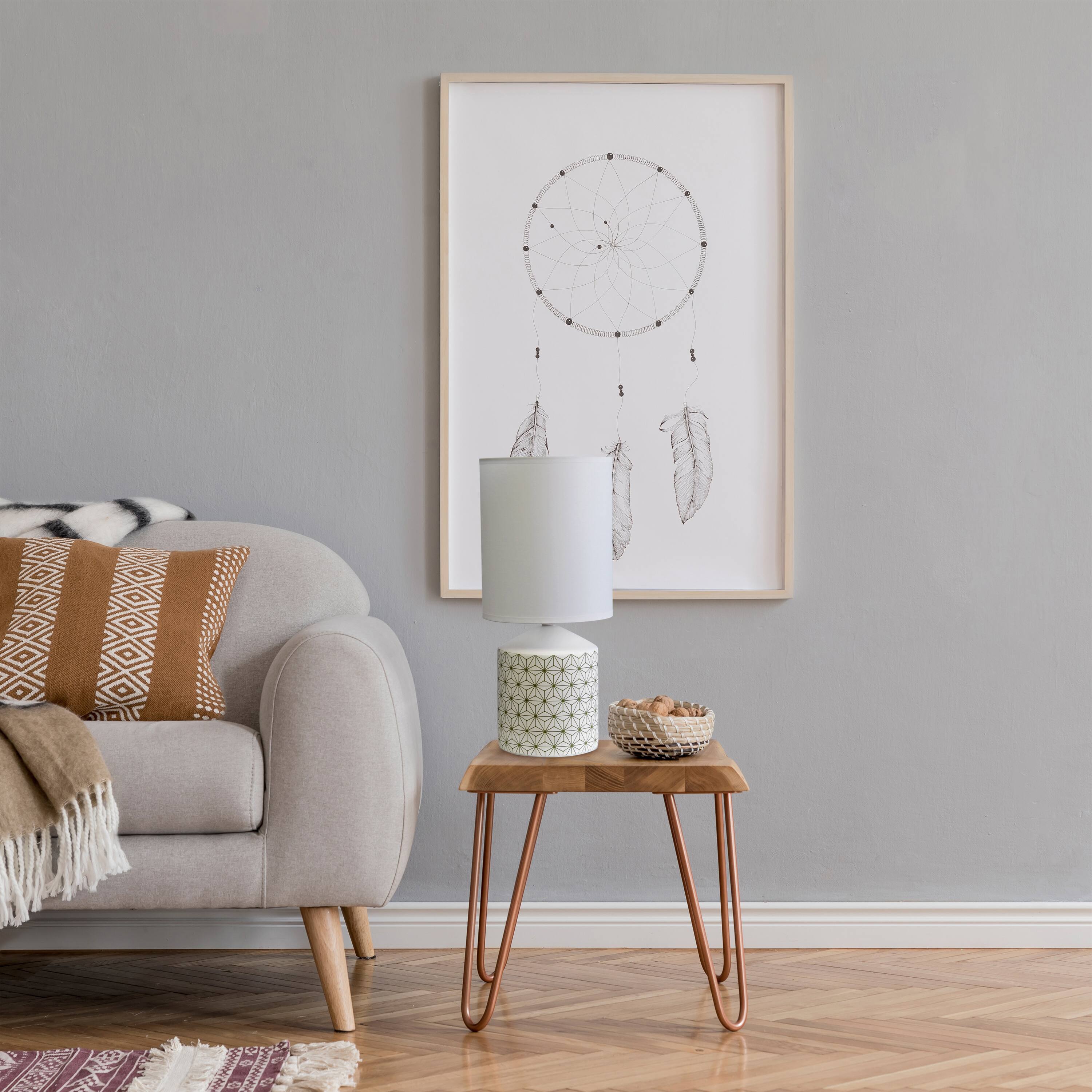 Simple Designs 18.5&#x22; Fresh Prints Table Lamp
