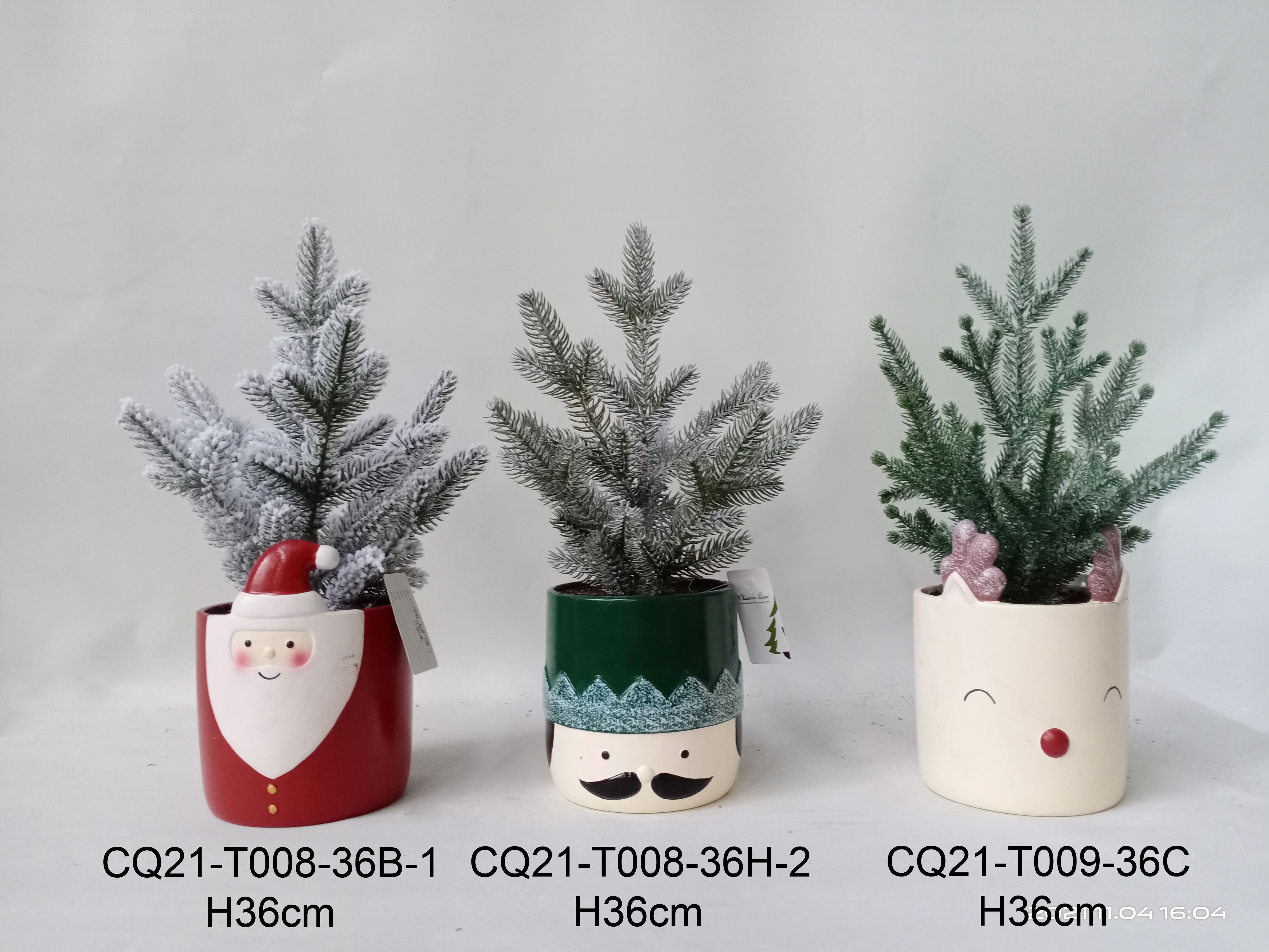 14.25" Unlit Mini Artificial Christmas Tree in Reindeer