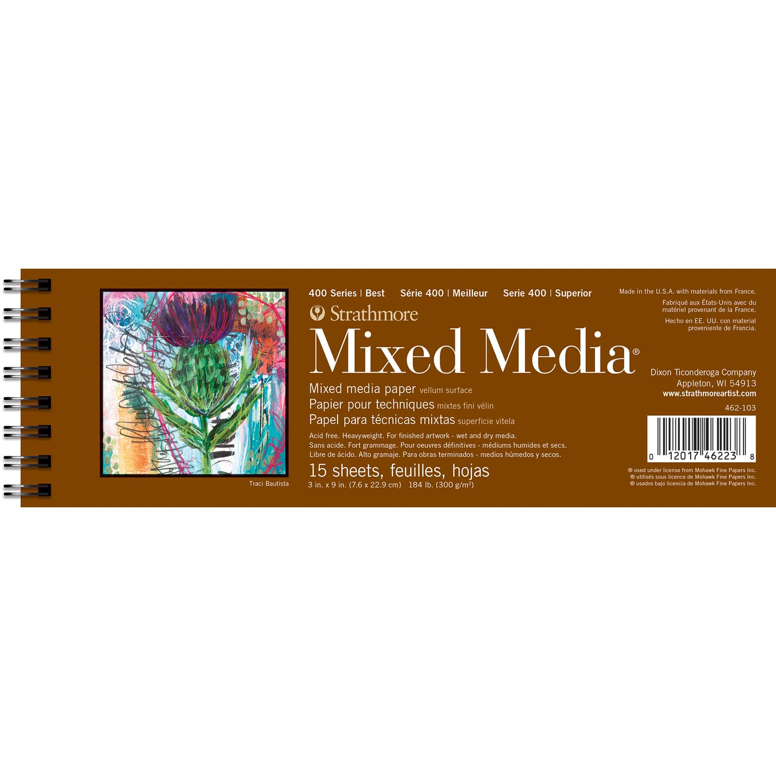 Strathmore Mixed Media 400 Series Glue-Bound Pad (185 lb. 15
