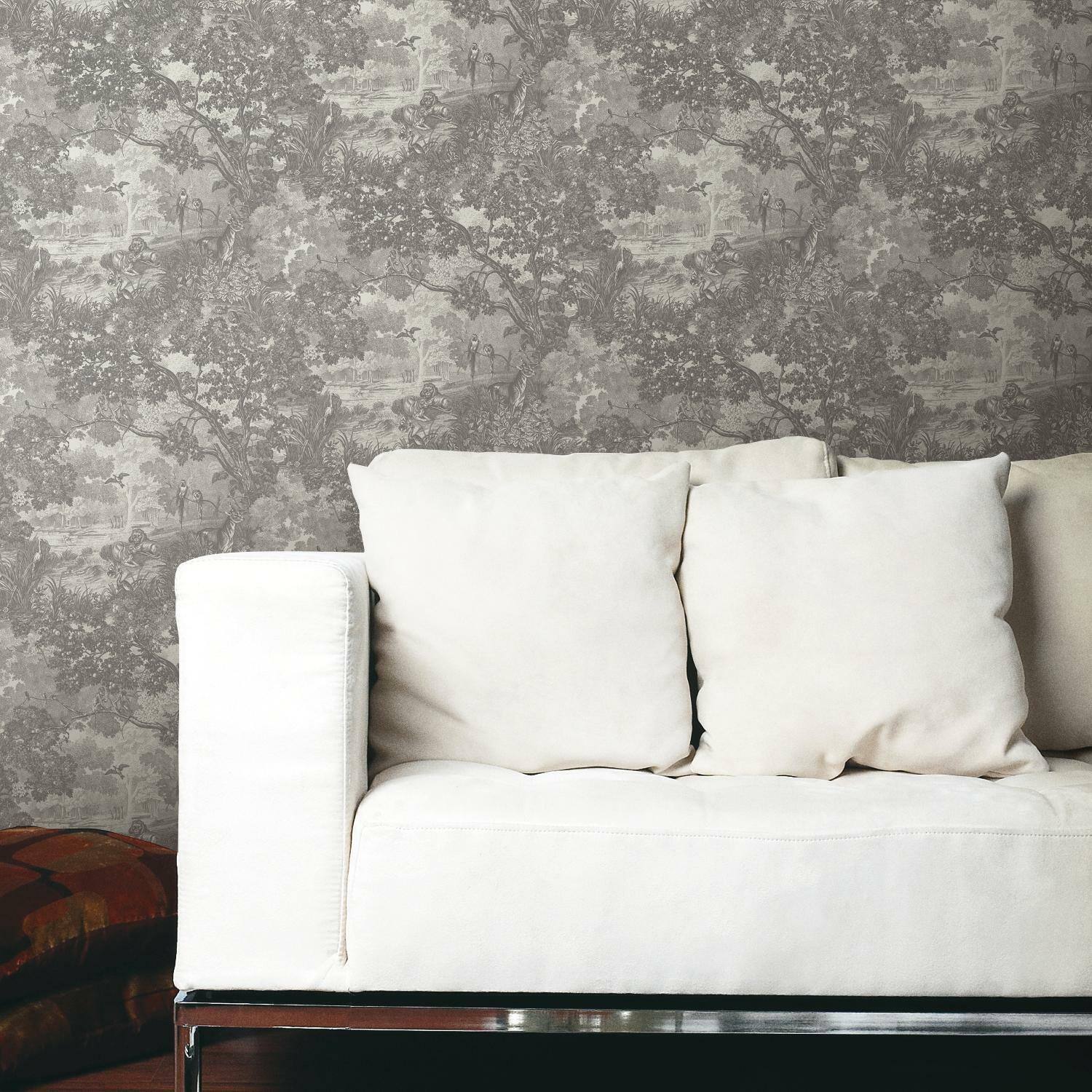 RoomMates Jungle Toile Peel &#x26; Stick Wallpaper