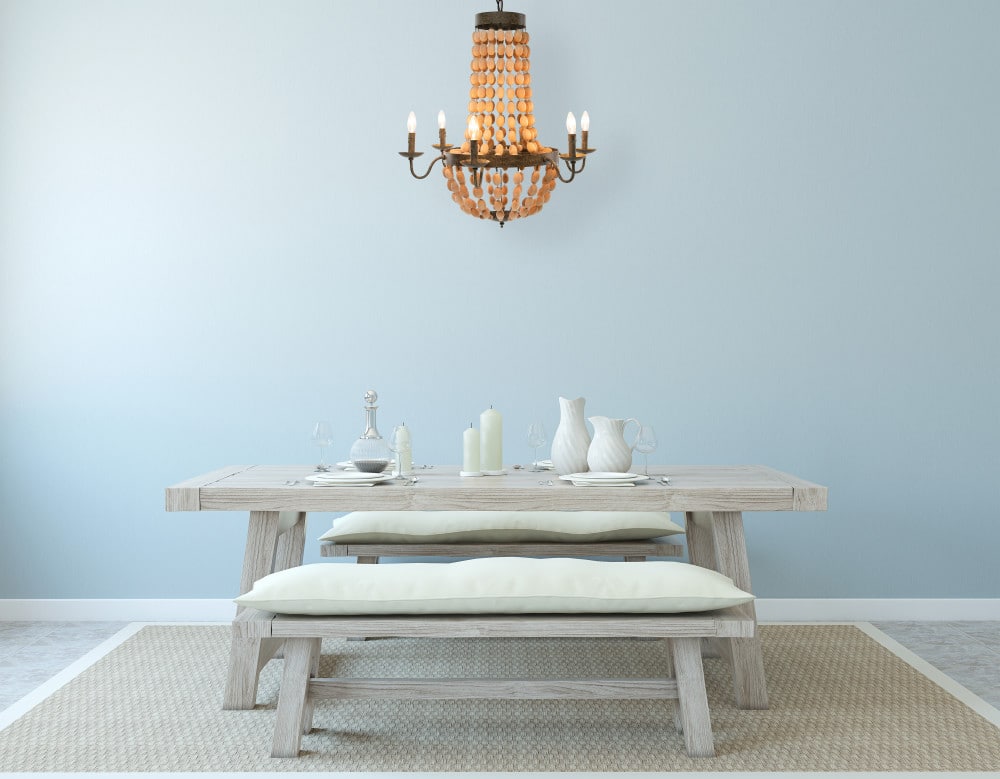 Hello Honey® 38" Brown Rustic Metal and Draped Wood Bead Chandelier