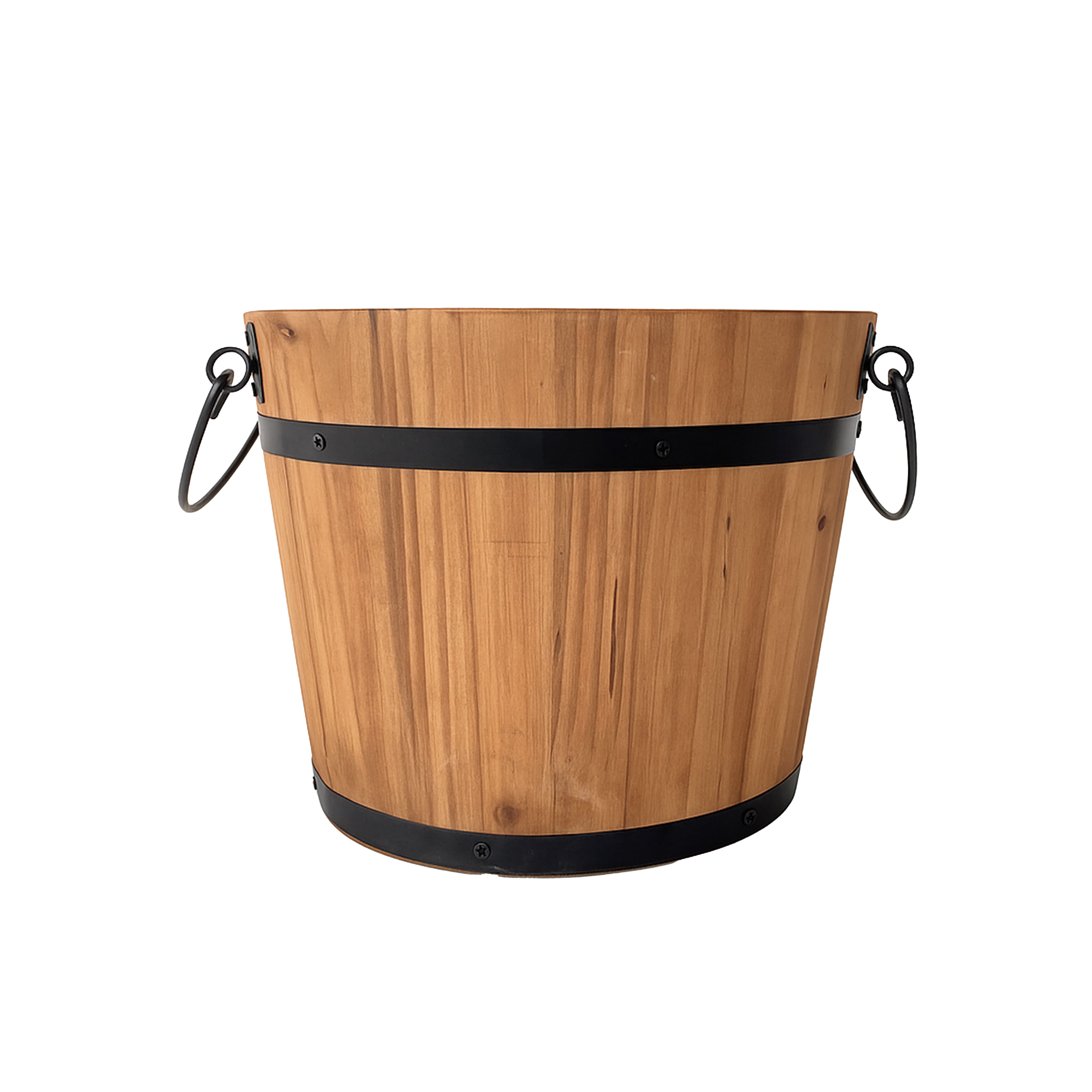 8&#x22; Natural Wood &#x26; Metal Bucket by Ashland&#xAE;