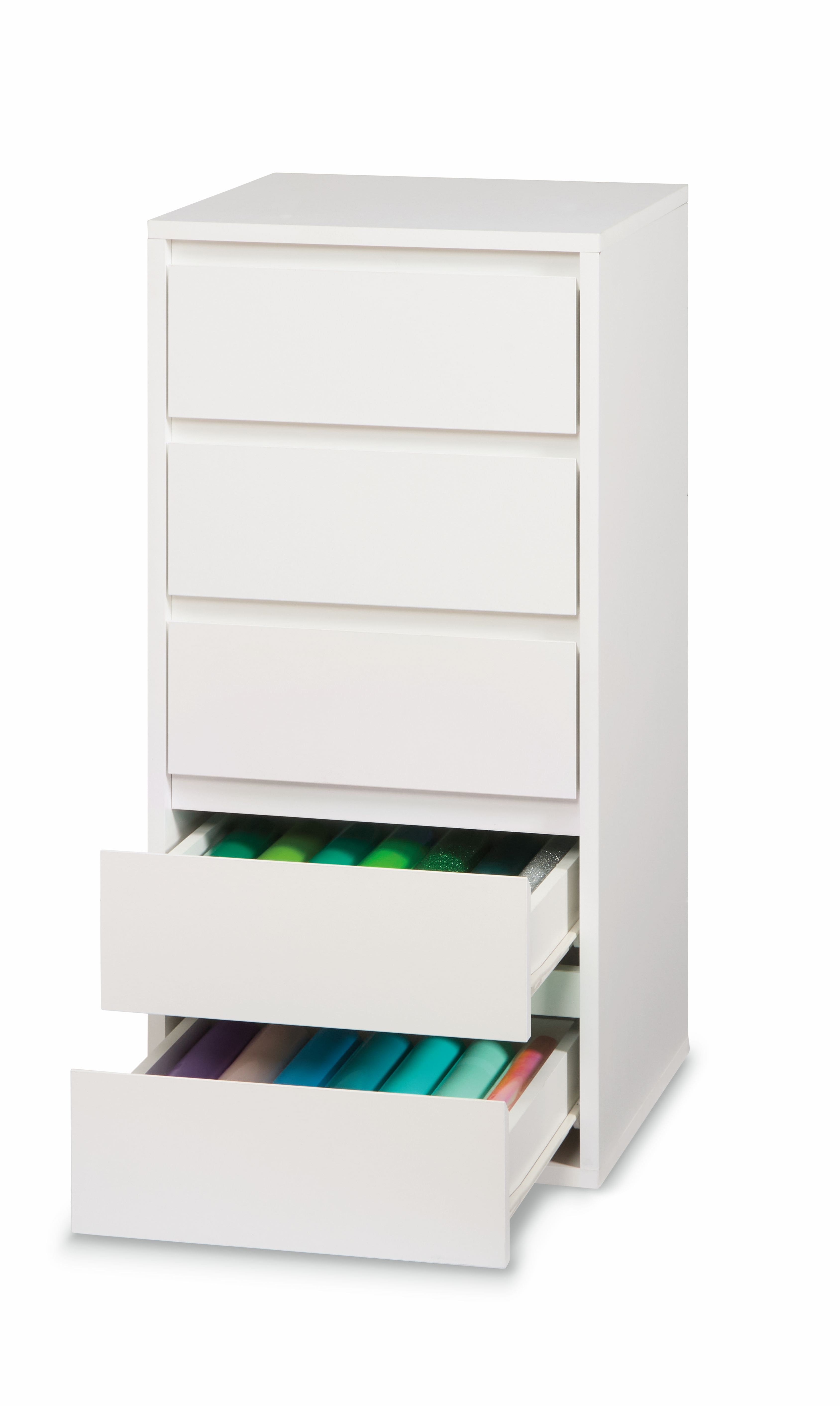 Make Station 5-Drawer Modular Chest by Simply Tidy®, Color: White