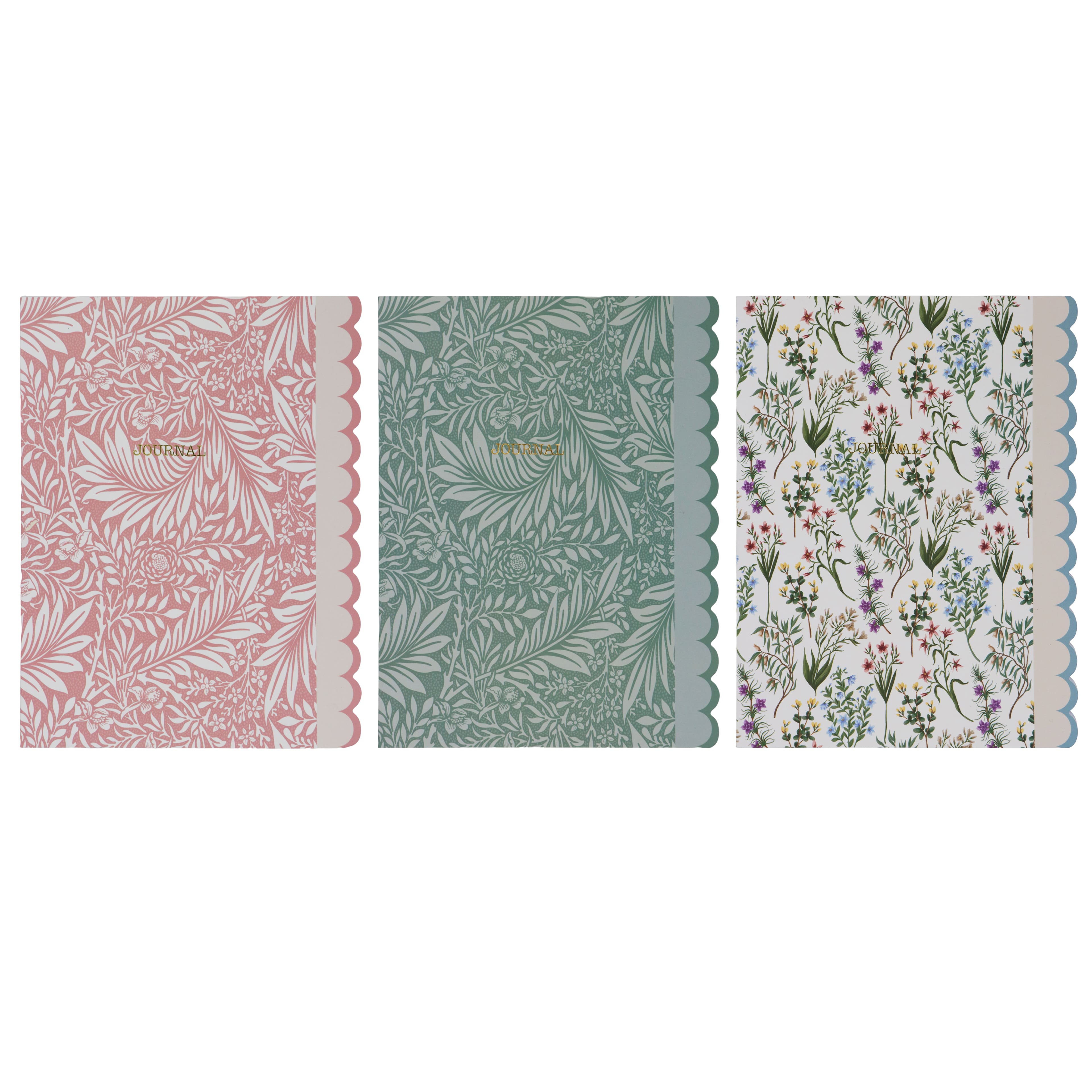 6&#x22; x 8&#x22; Scallop Notebook Set by Fab Finds