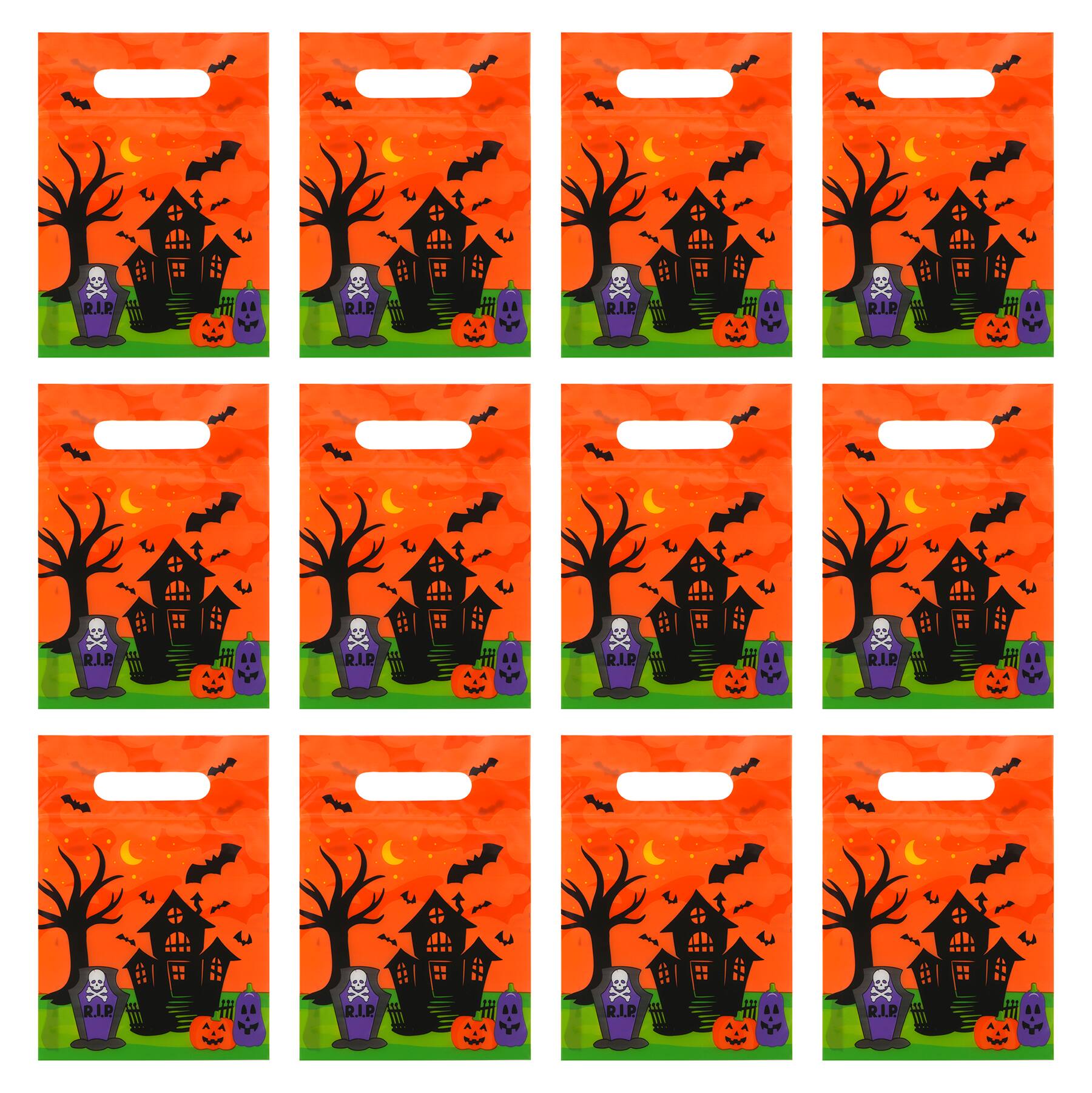 Haunted House Treat Bags with Handles, 12ct. by Makery&#x2122;