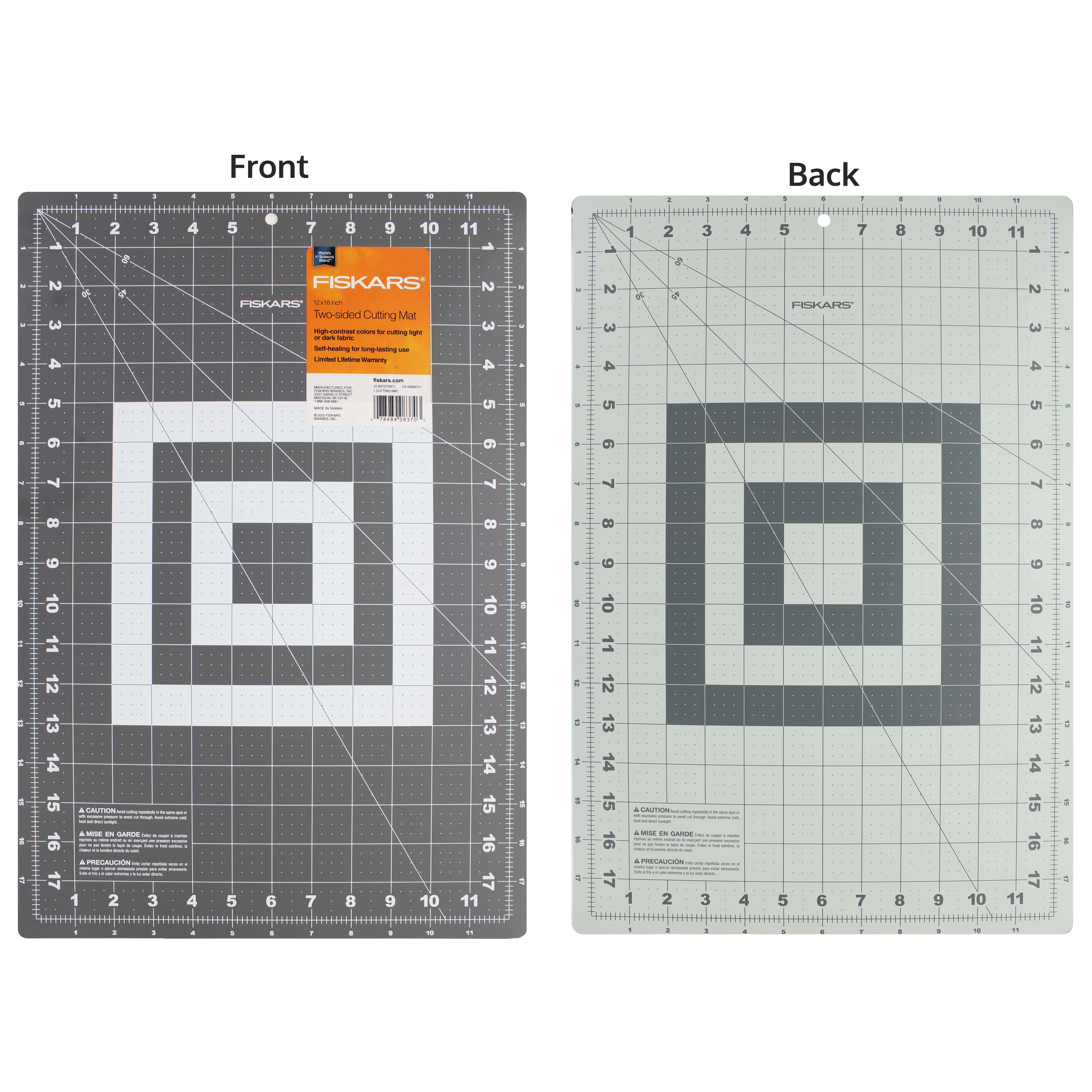Fiskars Craft Supplies: Self Healing Cutting Mat for Crafts, Sewing, and  Quilting Projects, 24x36” (12-83727097J), Gray & Acrylic Ruler, 6x24 Inch