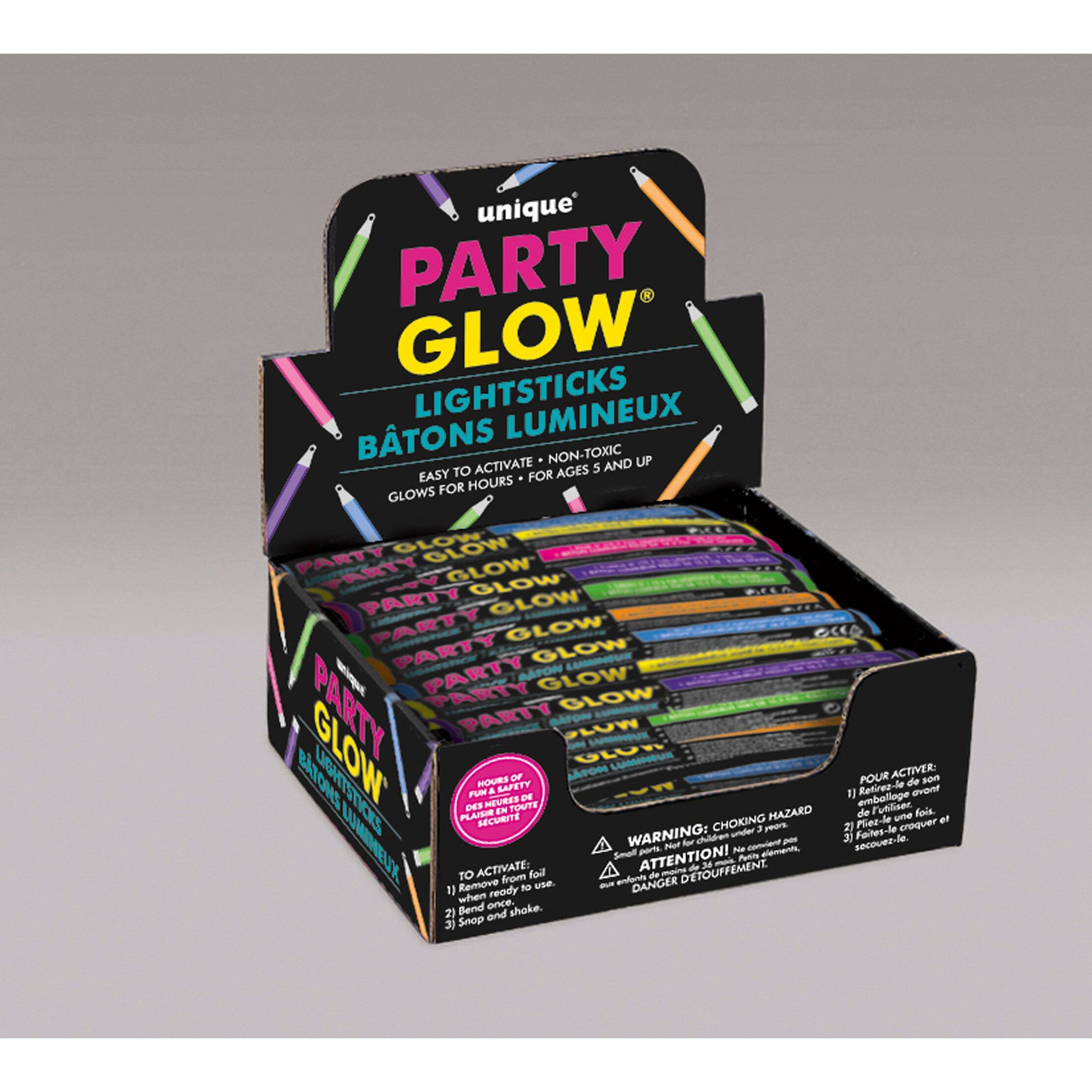 Unique® Party Glow® Assorted Glowsticks, 36ct.