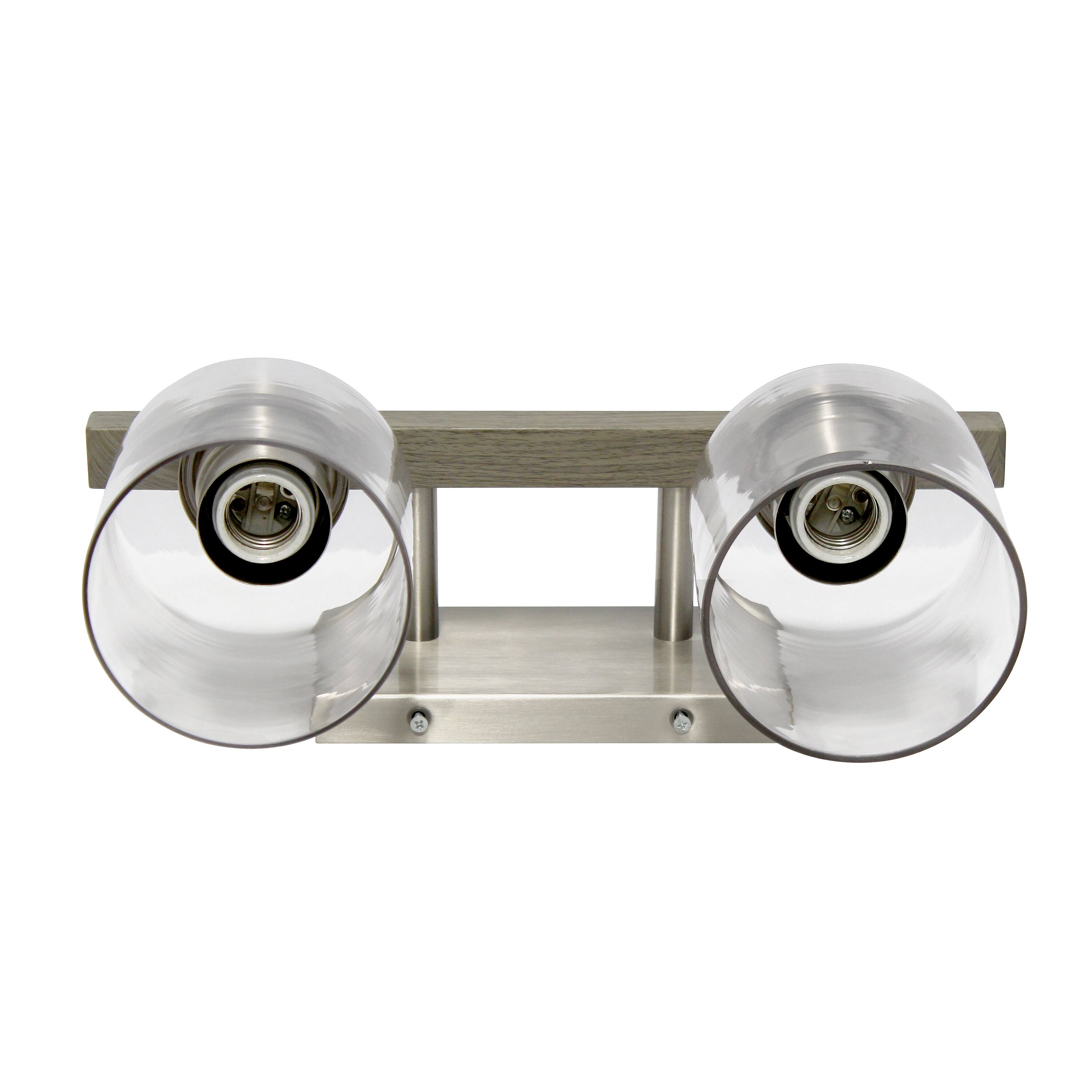 Lalia Home Barnlit Light Metal & Glass Shade Vanity