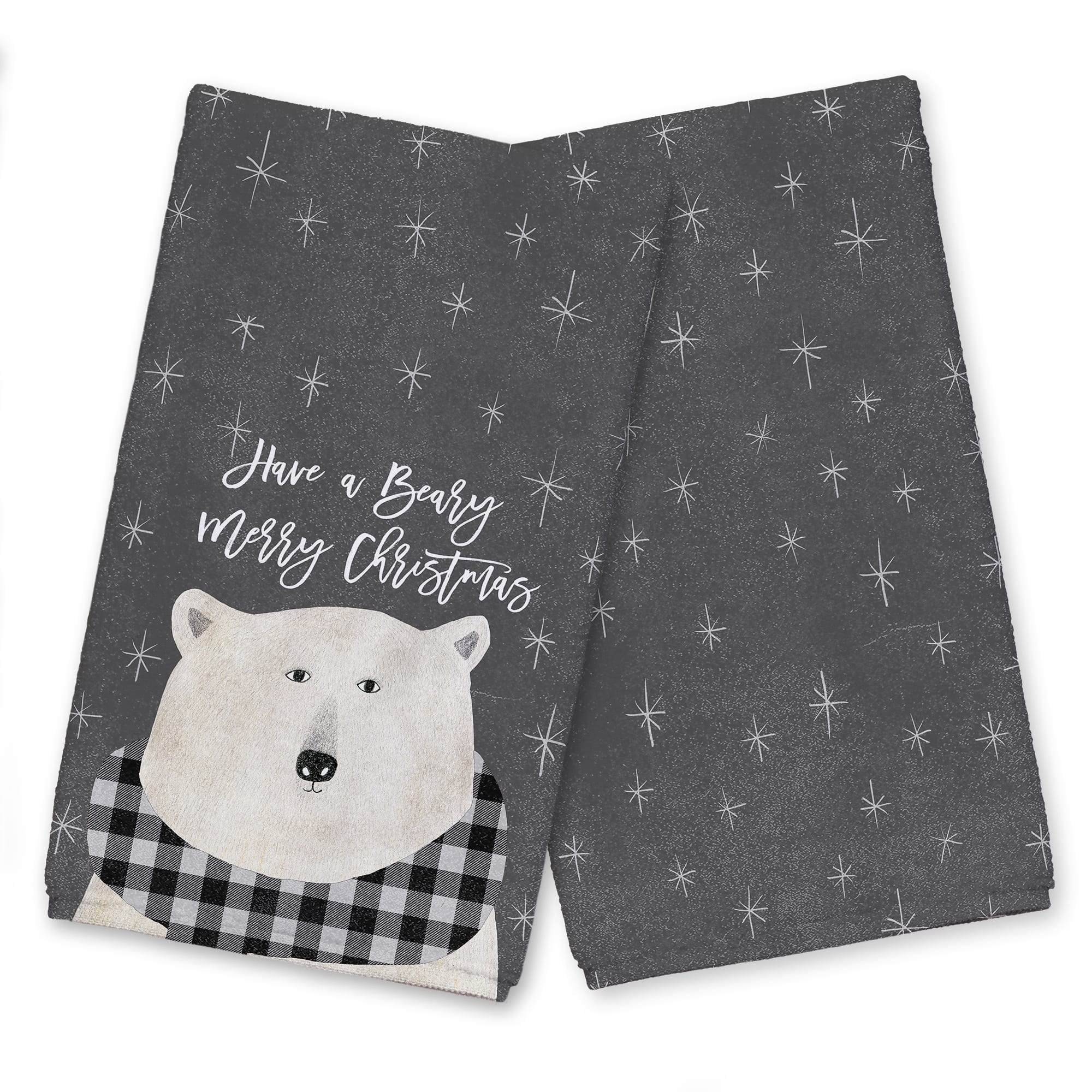 Have a Beary Merry Christmas 16&#x22; x 25&#x22; Tea Towel - Set of 2